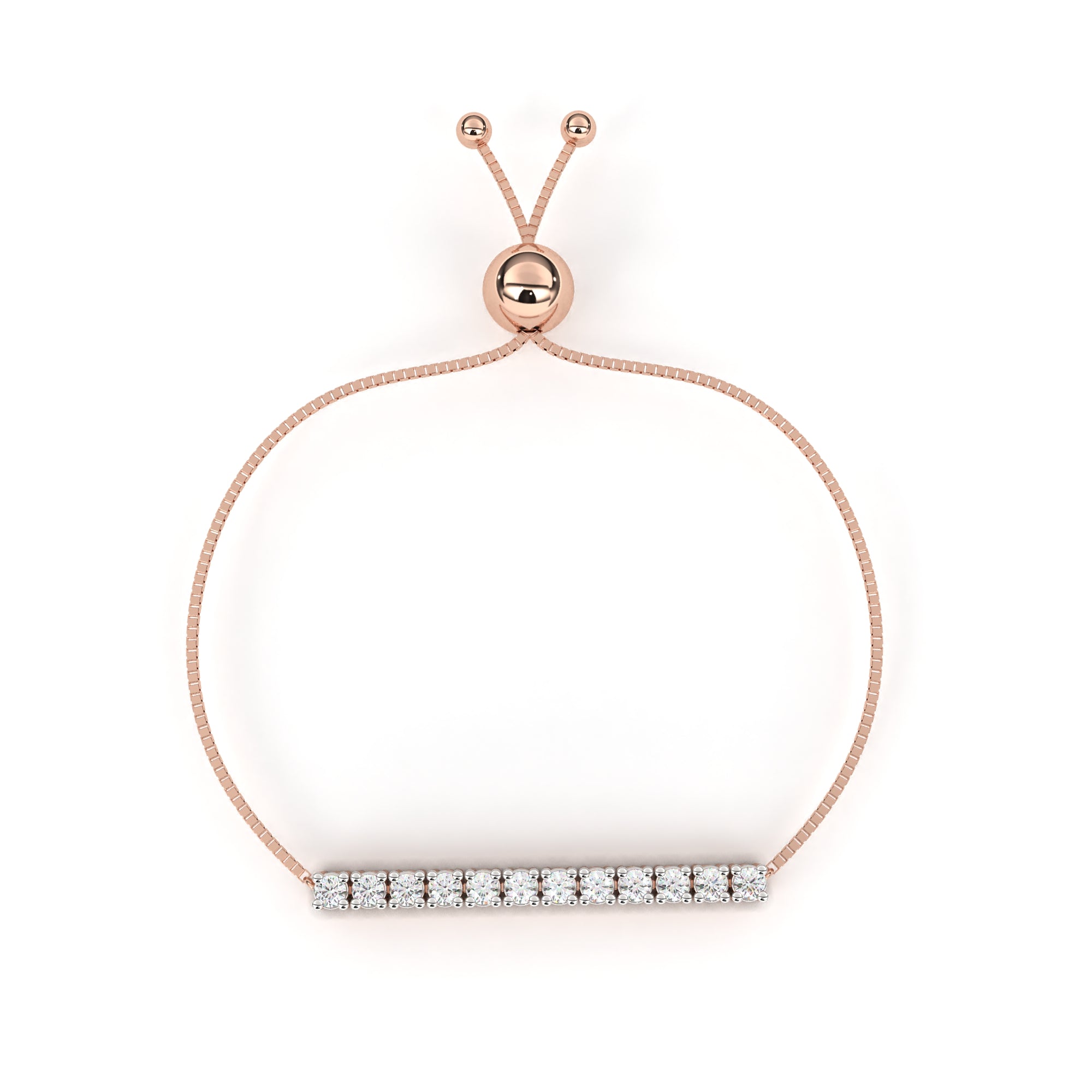 Fabulous  Bracelet With 18k Gold  Lab Grown Diamond.