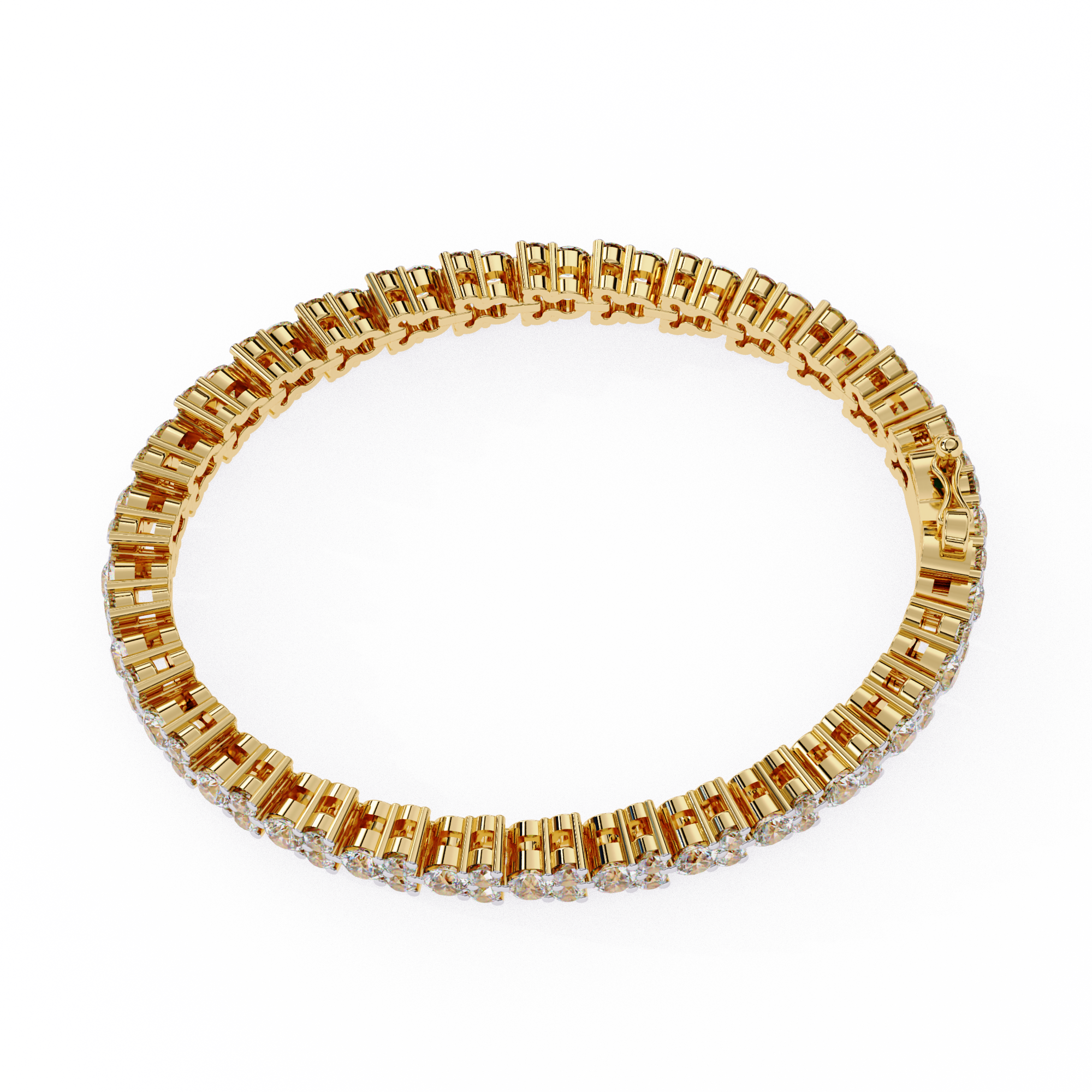 Beautiful Bracelet With 18k Gold  Lab Grown Diamond.