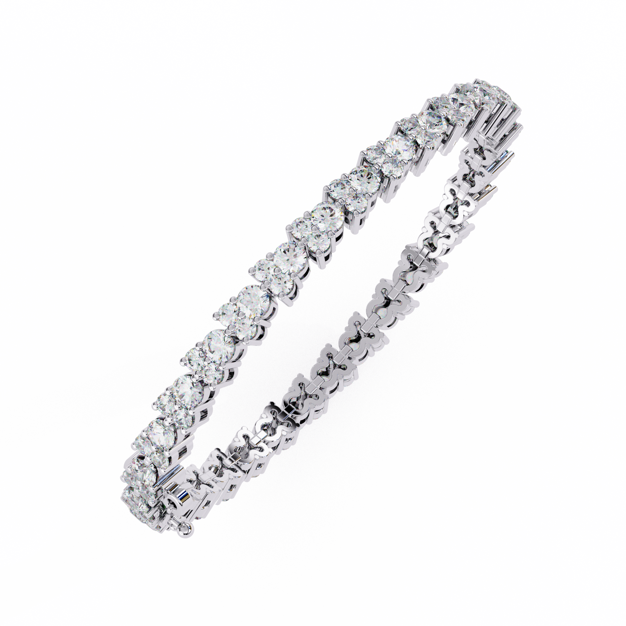 Beautiful Bracelet With 18k Gold  Lab Grown Diamond.