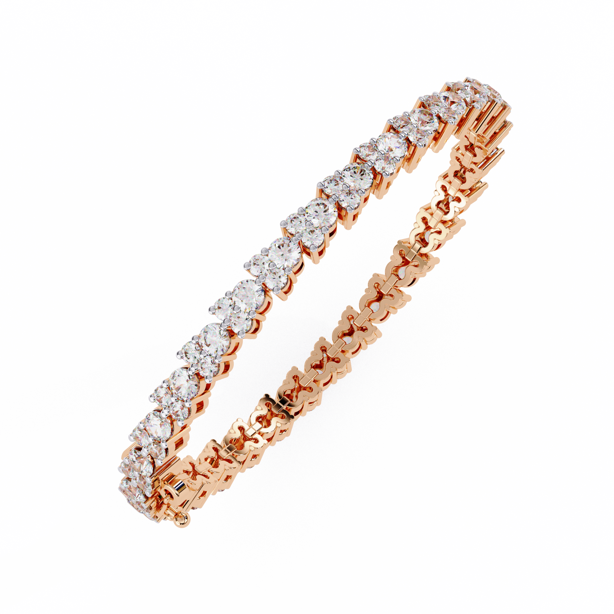 Beautiful Bracelet With 18k Gold  Lab Grown Diamond.