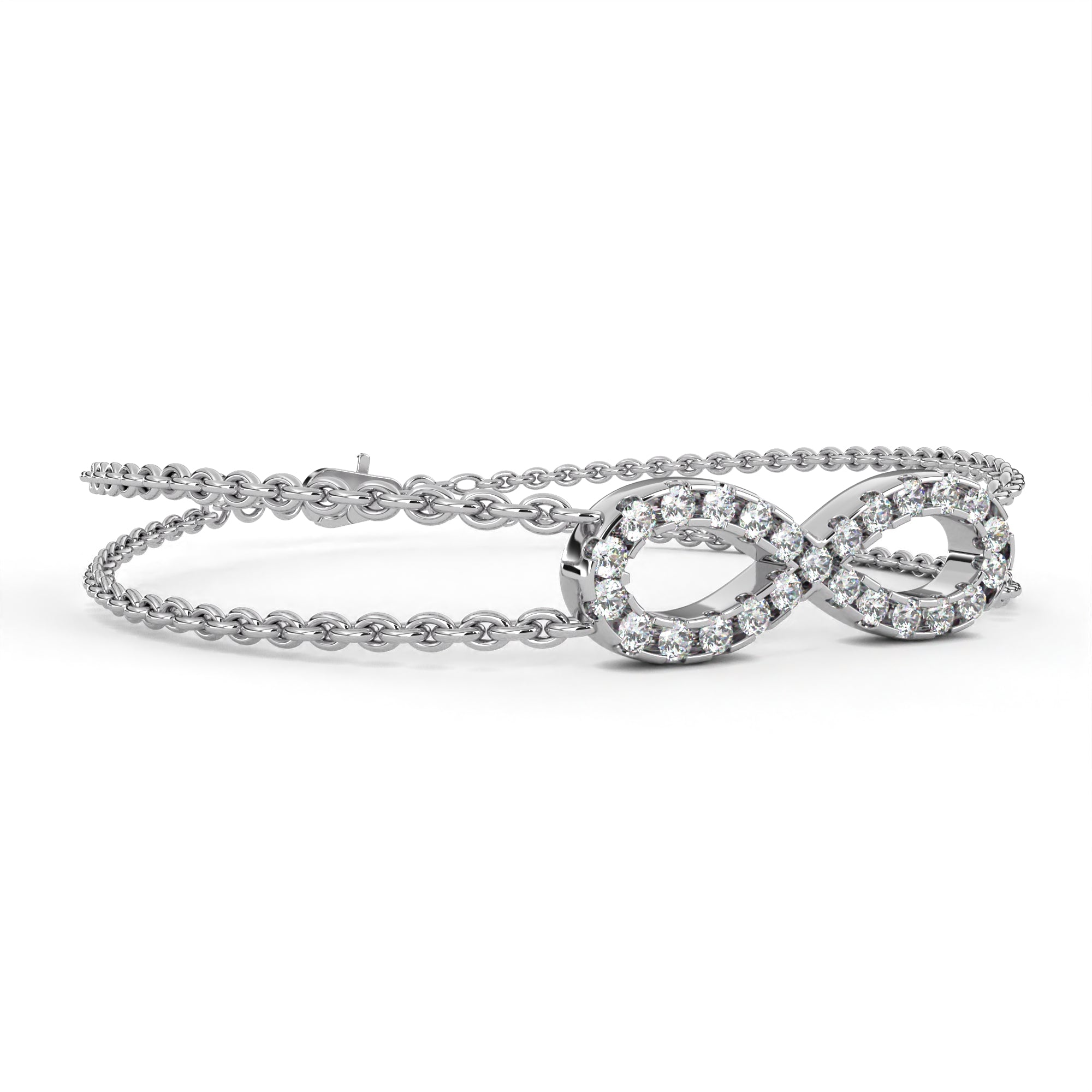 Beautiful Bracelet With 18k Gold  Lab Grown Diamond.