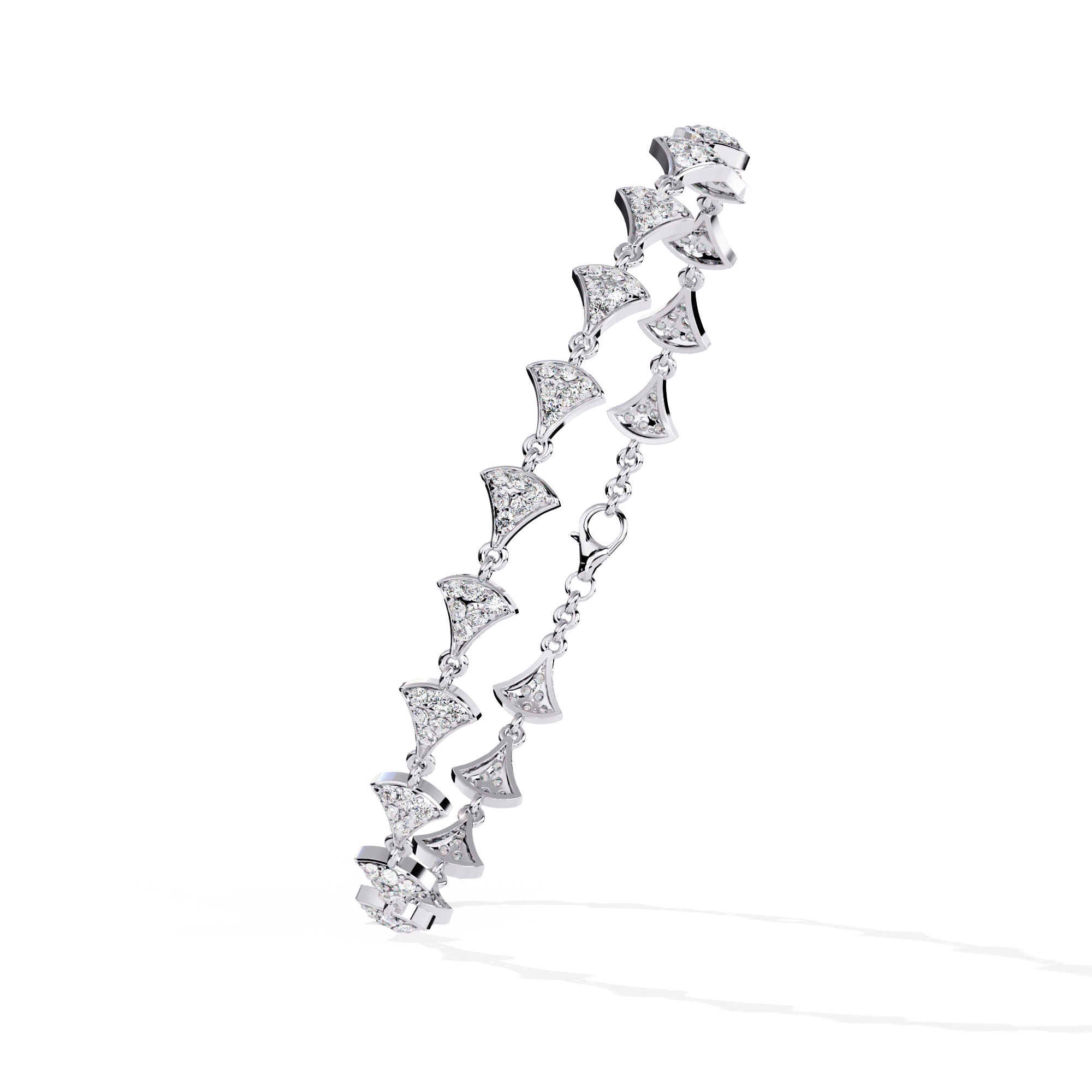 Fabulous  Bracelet With 18k Gold  Lab Grown Diamond.