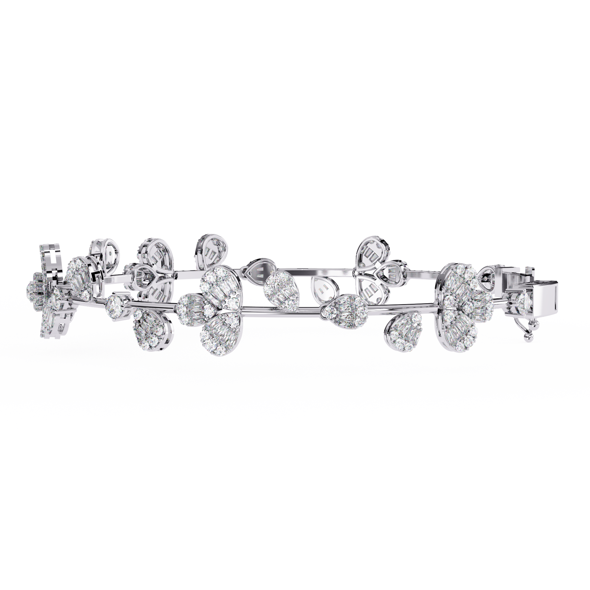 Fabulous  Bracelet With 18k Gold  Lab Grown Diamond.