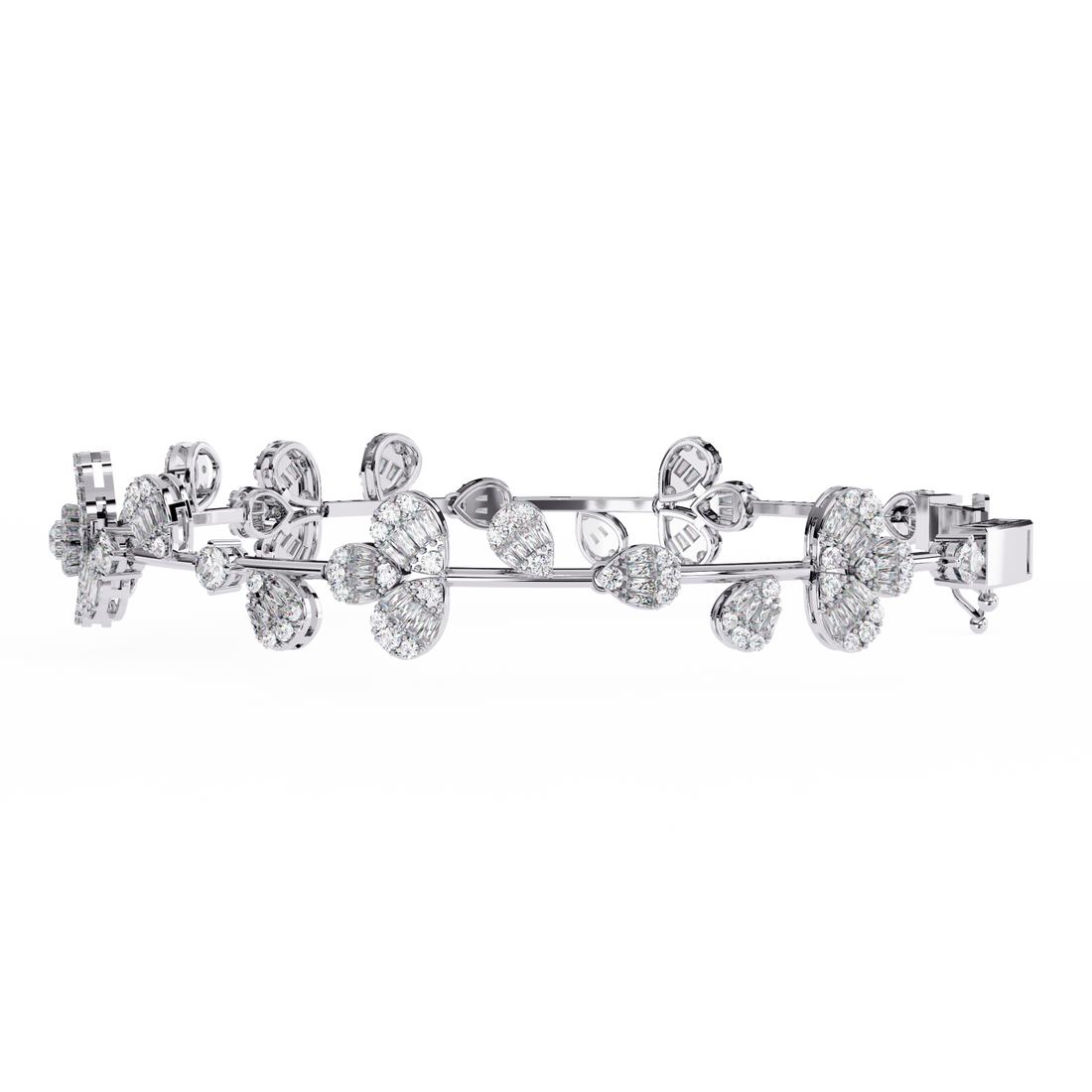 Fabulous  Bracelet With 18k Gold  Lab Grown Diamond.