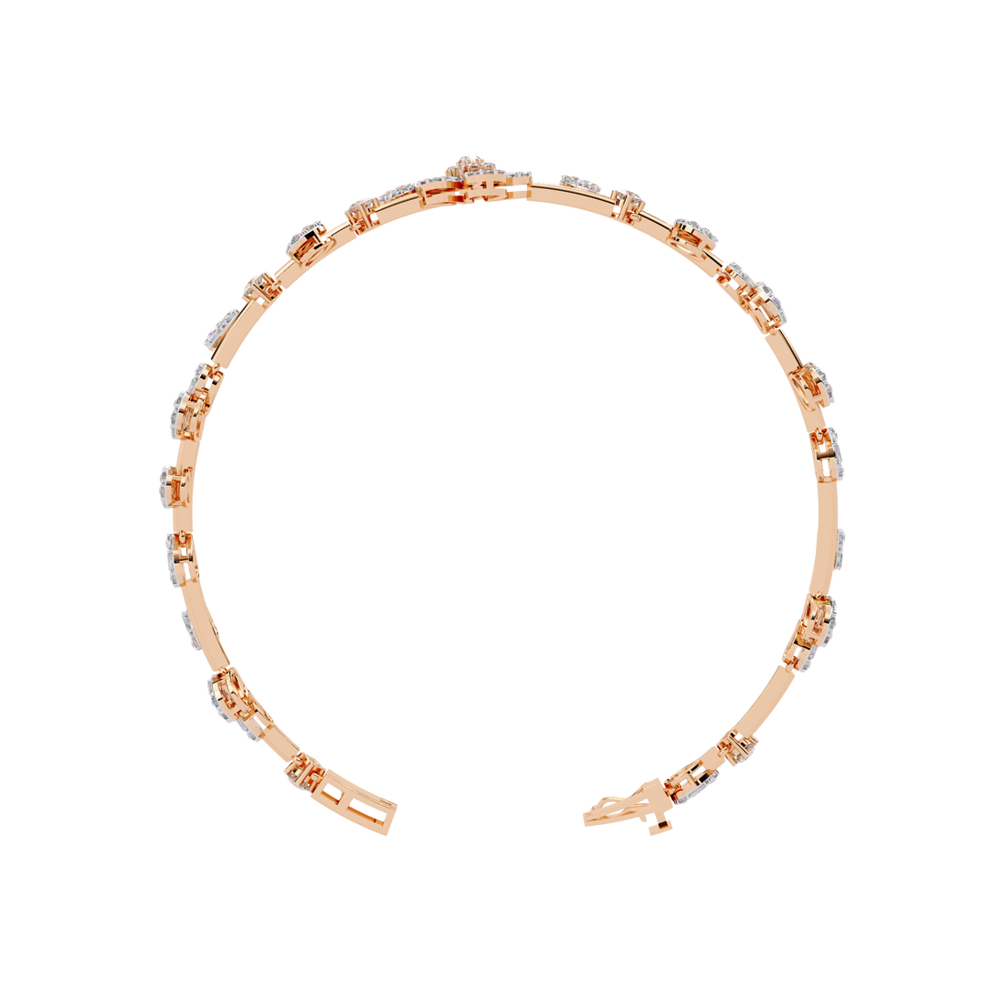 Fabulous  Bracelet With 18k Gold  Lab Grown Diamond.