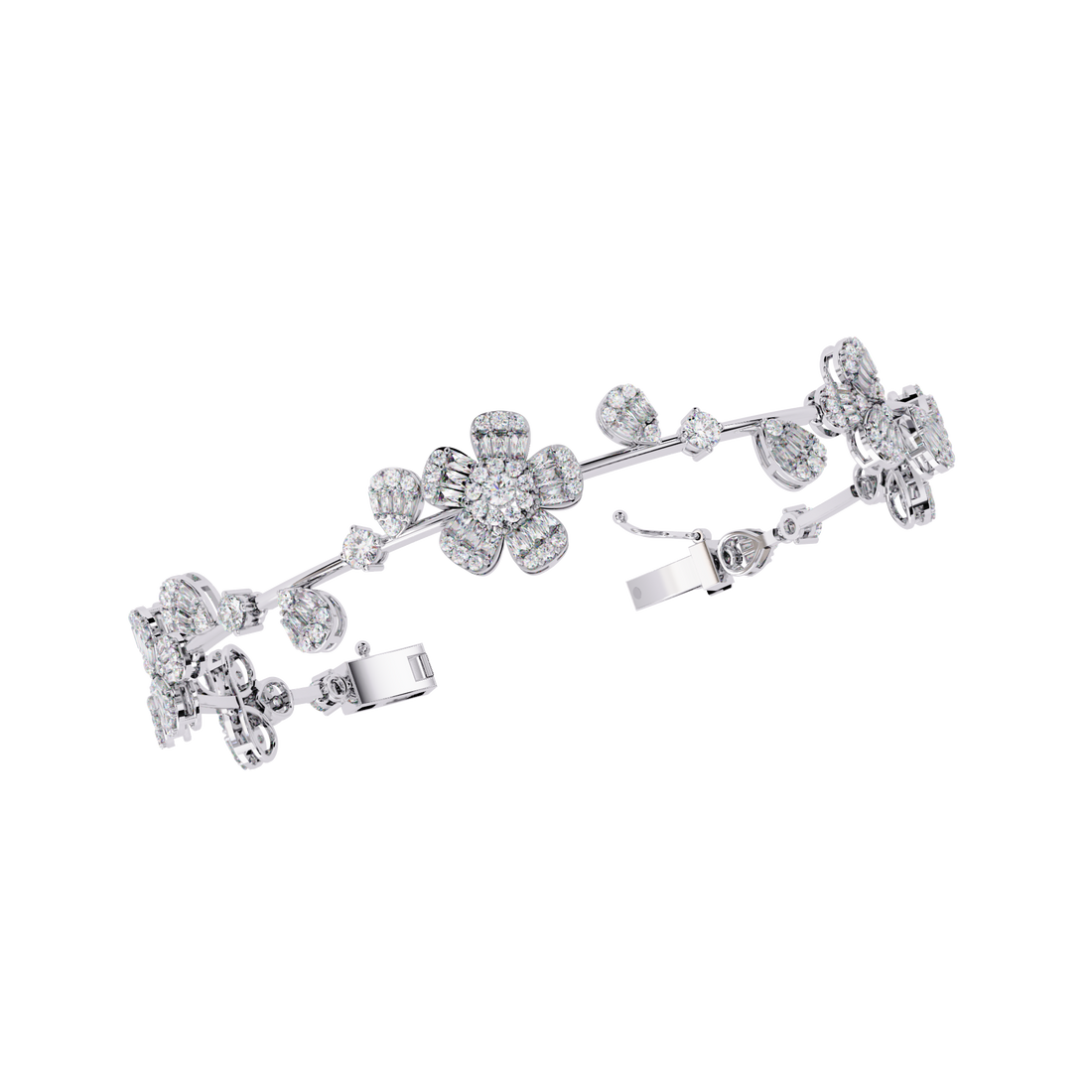 Fabulous  Bracelet With 18k Gold  Lab Grown Diamond.