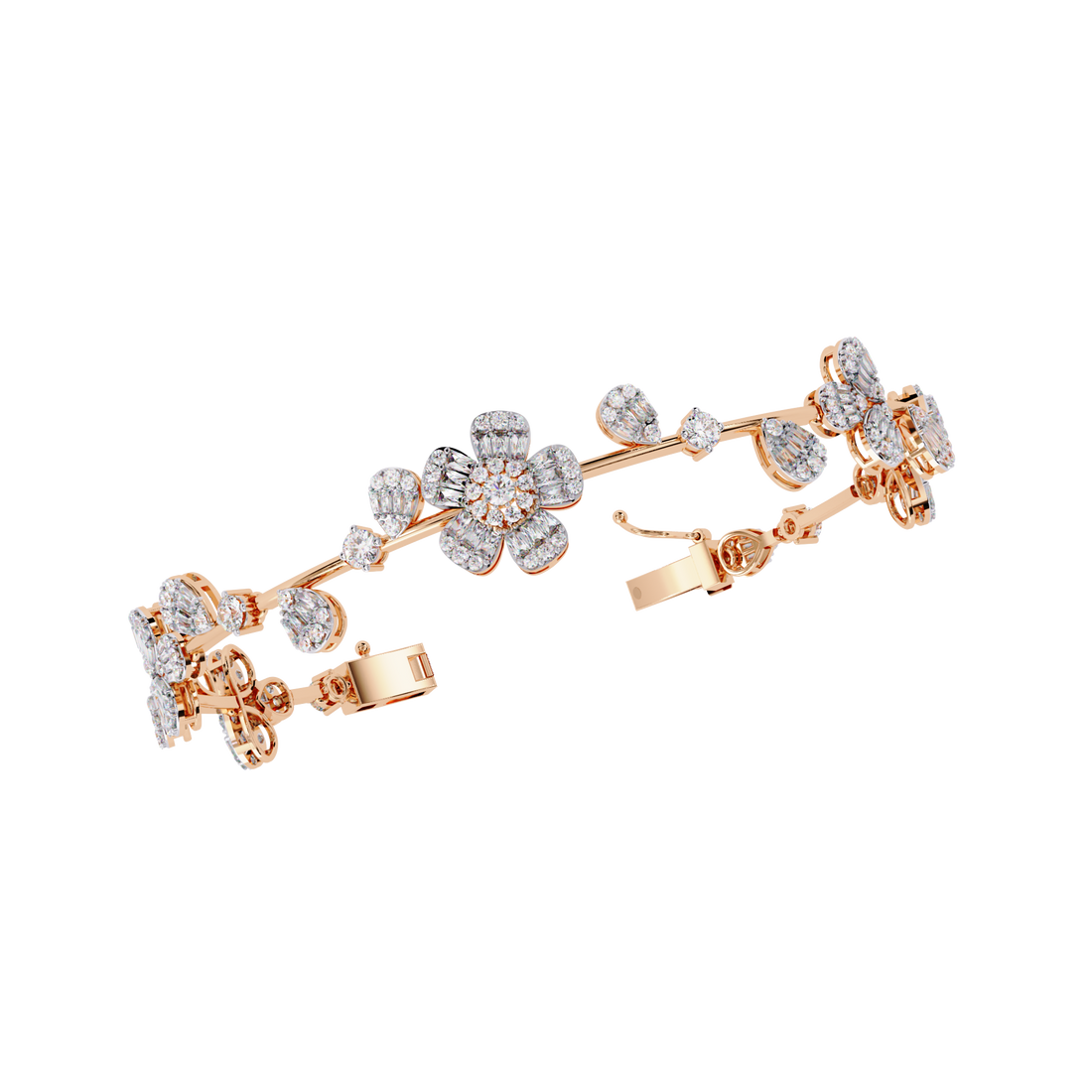 Fabulous  Bracelet With 18k Gold  Lab Grown Diamond.