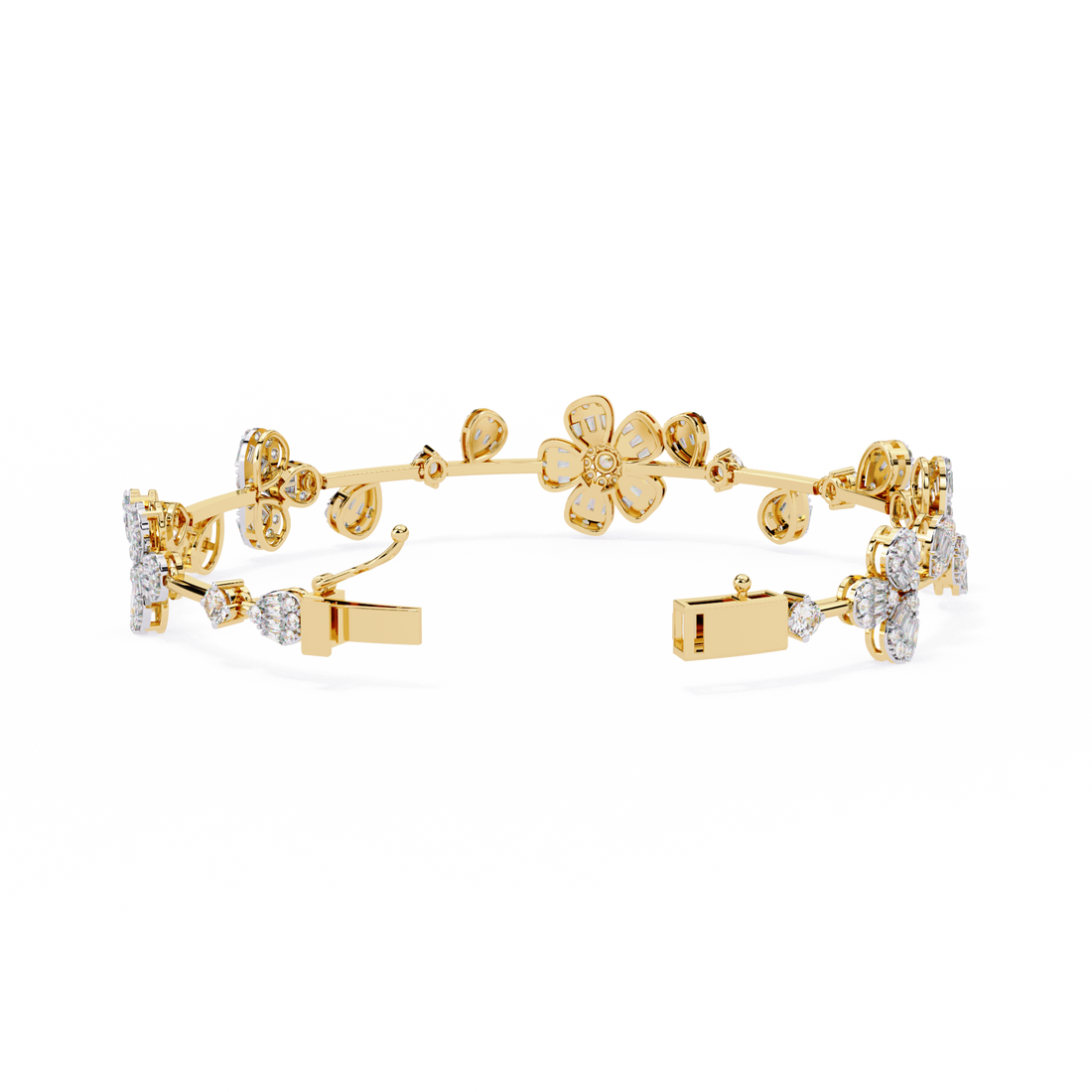 Fabulous  Bracelet With 18k Gold  Lab Grown Diamond.