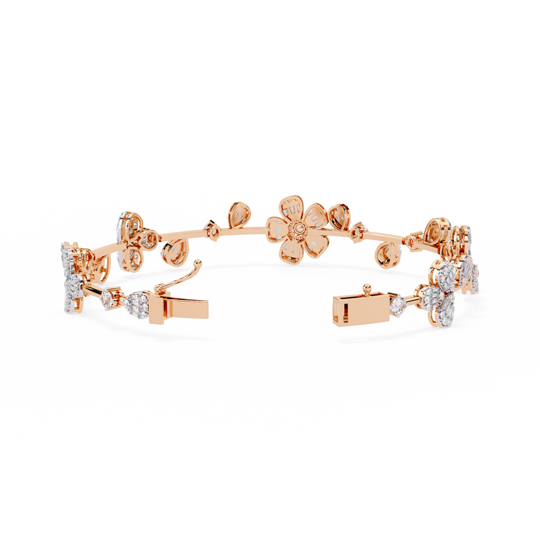 Fabulous  Bracelet With 18k Gold  Lab Grown Diamond.