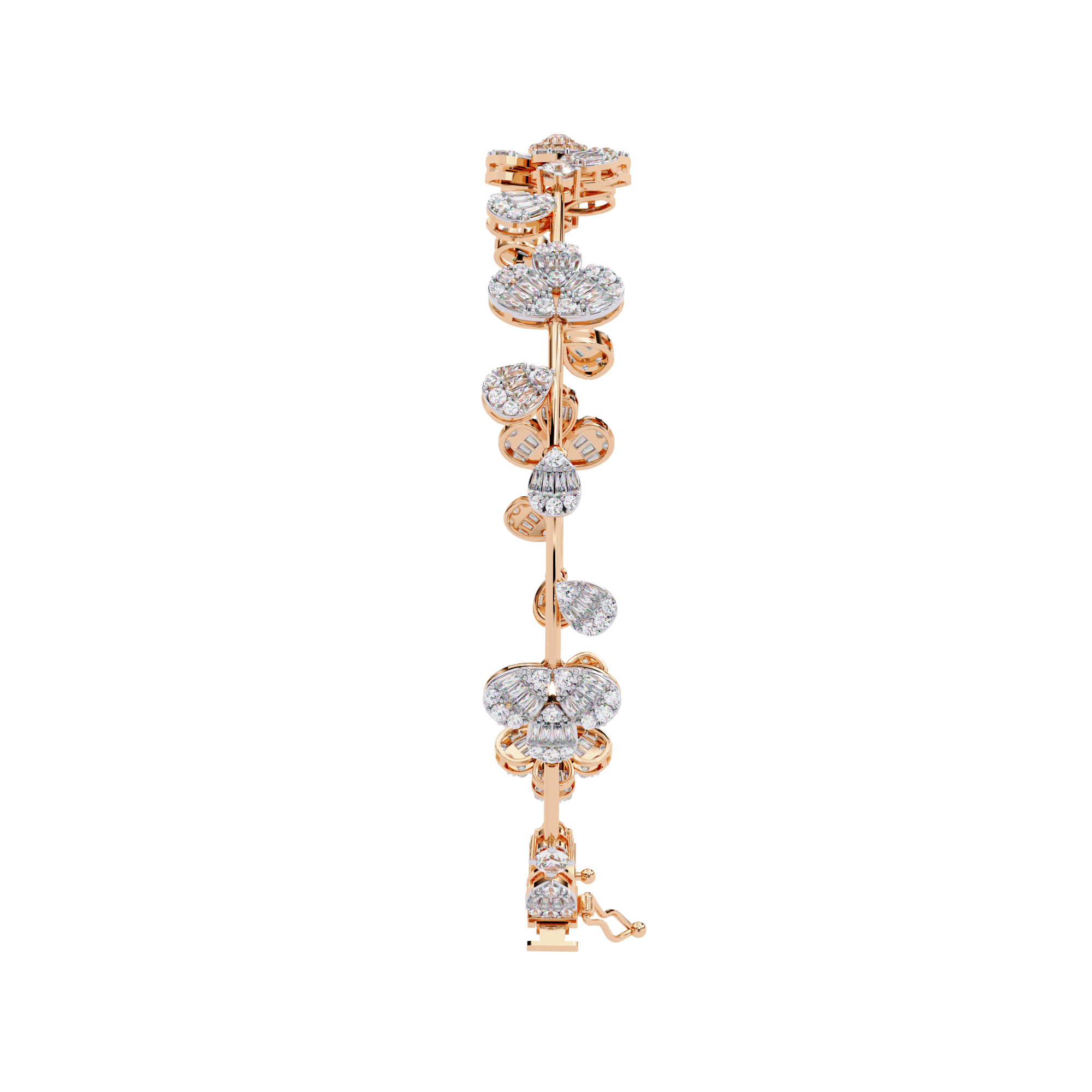 Fabulous  Bracelet With 18k Gold  Lab Grown Diamond.
