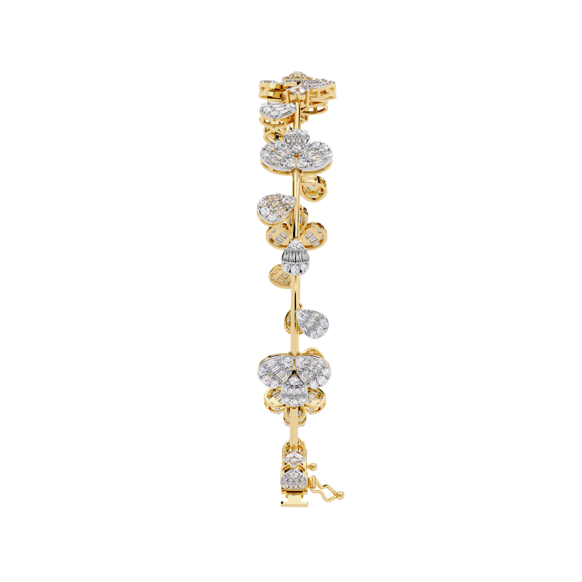Fabulous  Bracelet With 18k Gold  Lab Grown Diamond.