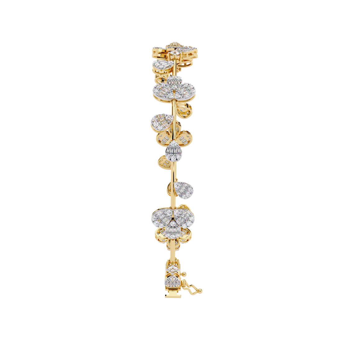 Fabulous  Bracelet With 18k Gold  Lab Grown Diamond.