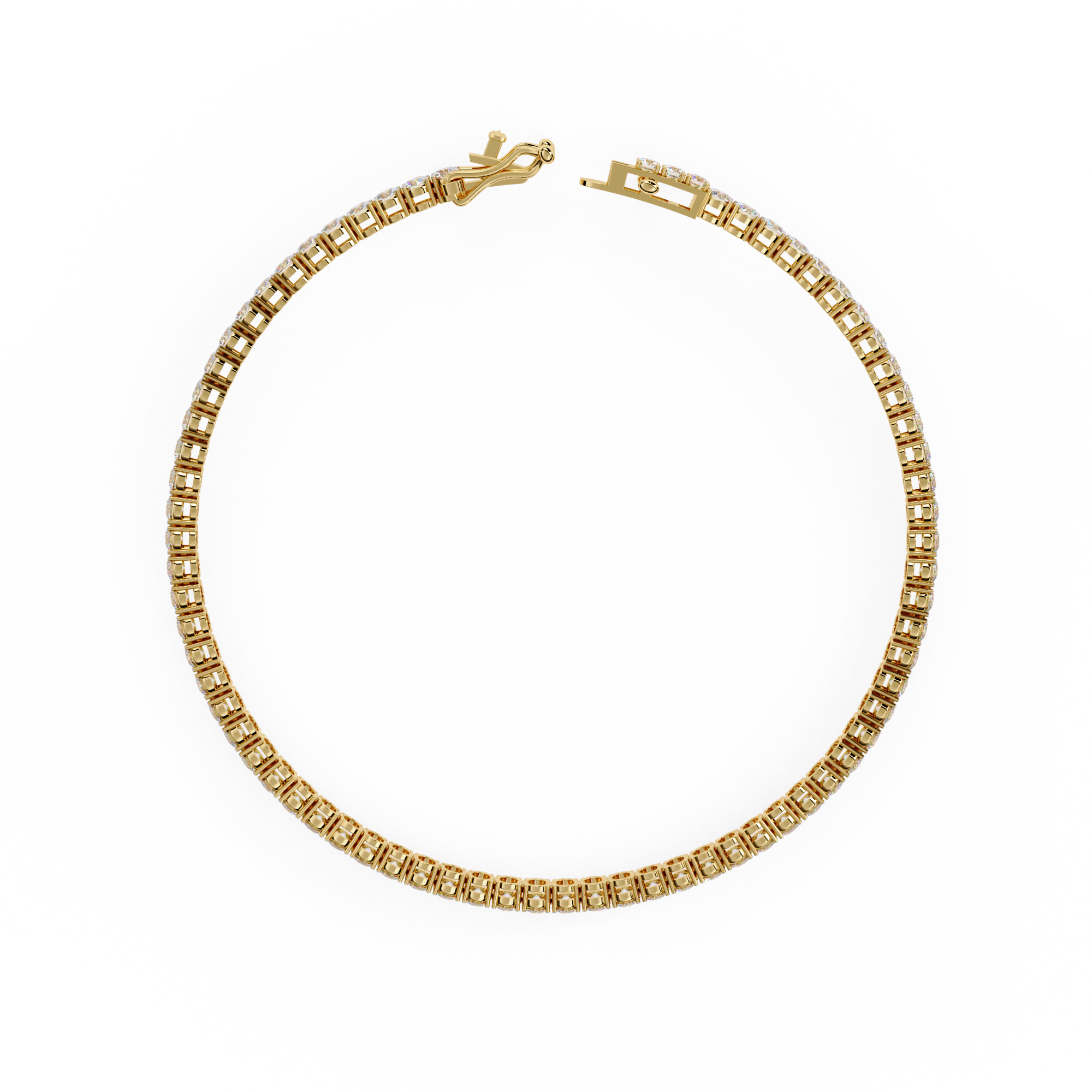 Fabulous  Bracelet With 18k Gold  Lab Grown Diamond.