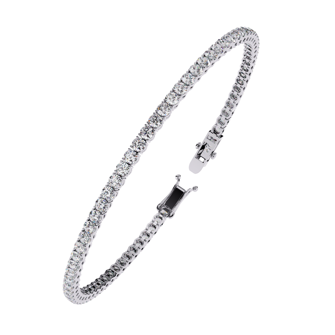 Fabulous  Bracelet With 18k Gold  Lab Grown Diamond.