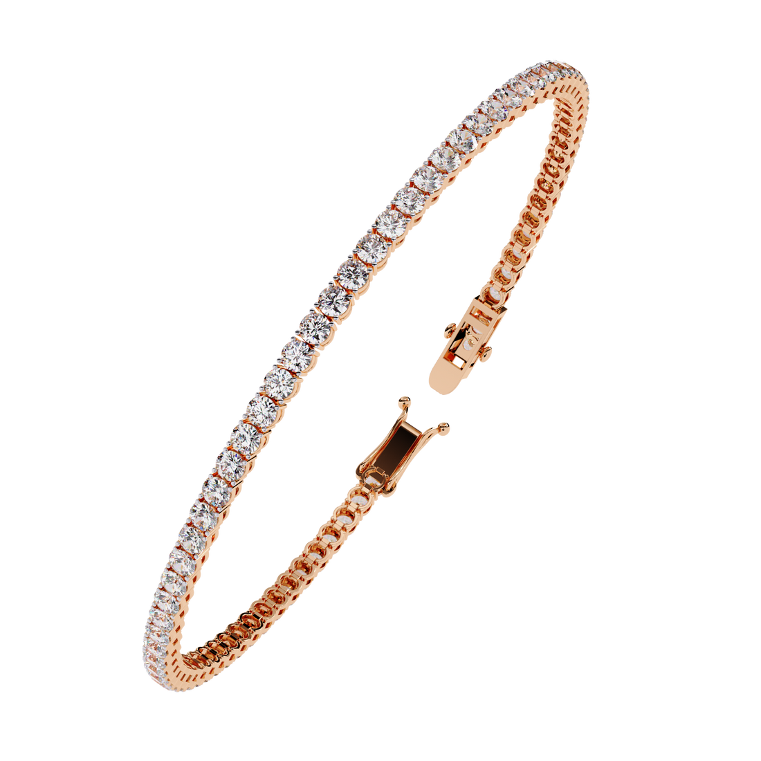 Fabulous  Bracelet With 18k Gold  Lab Grown Diamond.