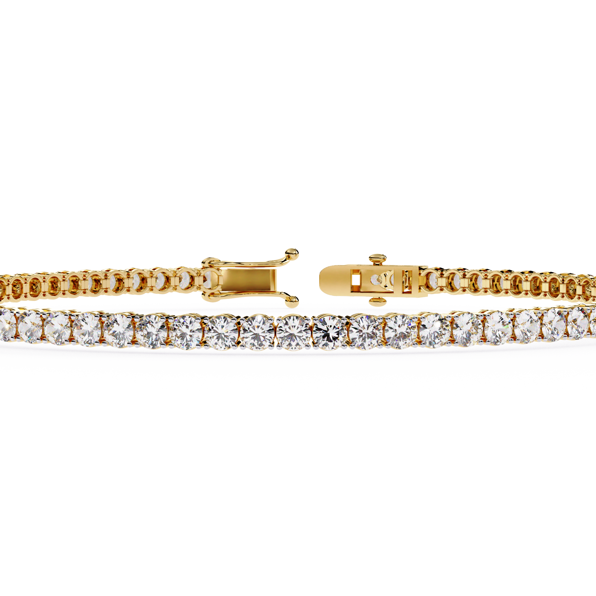 Fabulous  Bracelet With 18k Gold  Lab Grown Diamond.