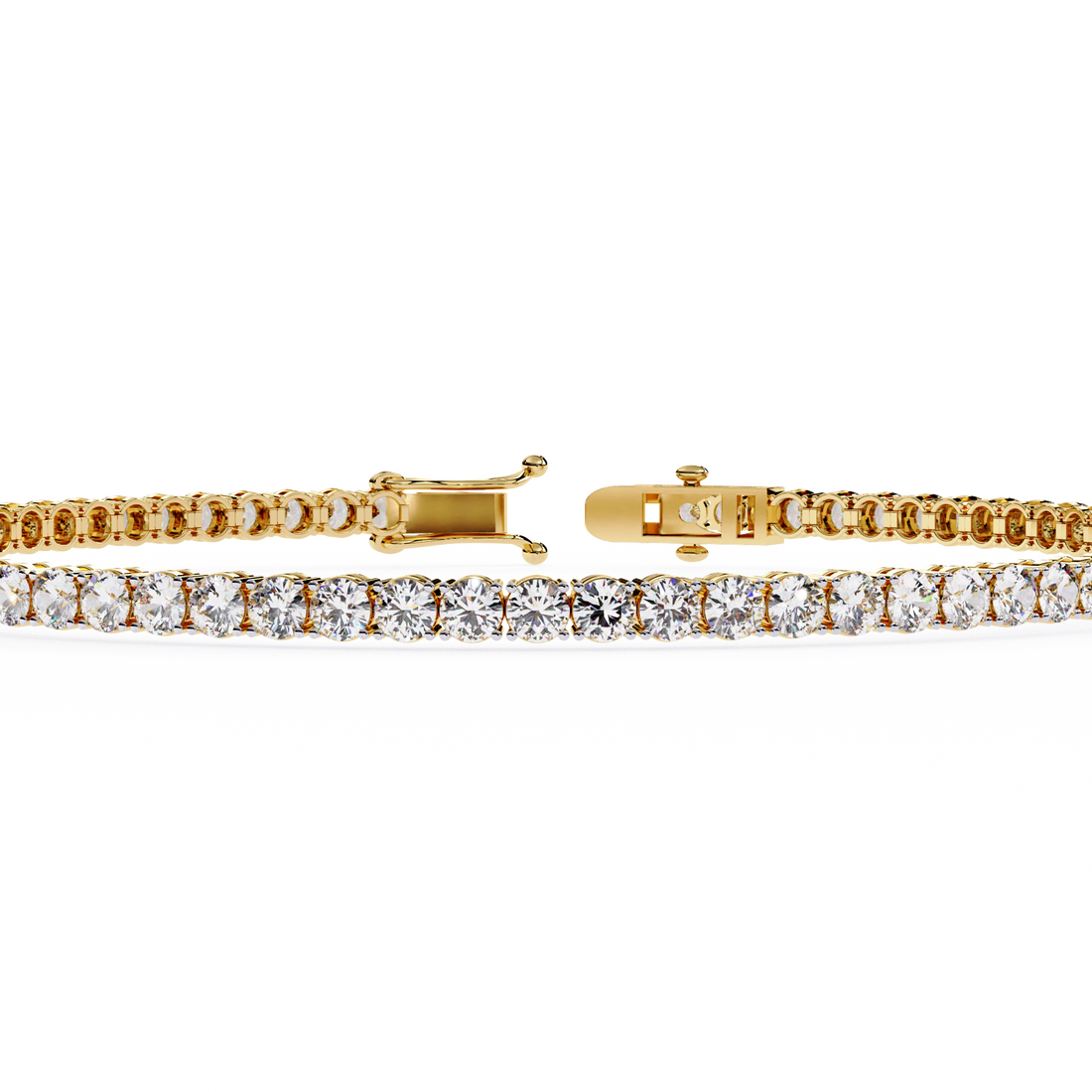 Fabulous  Bracelet With 18k Gold  Lab Grown Diamond.