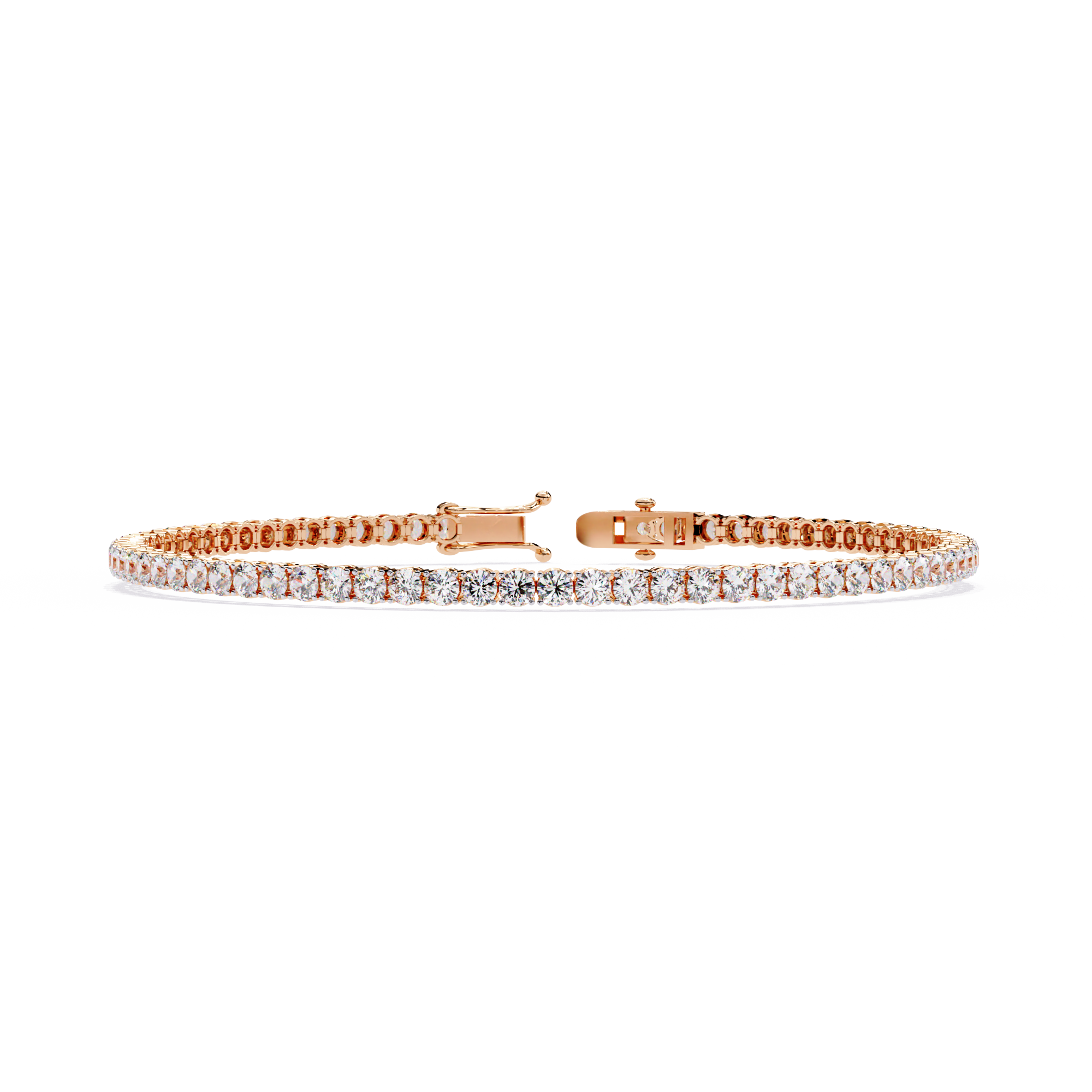 Fabulous  Bracelet With 18k Gold  Lab Grown Diamond.
