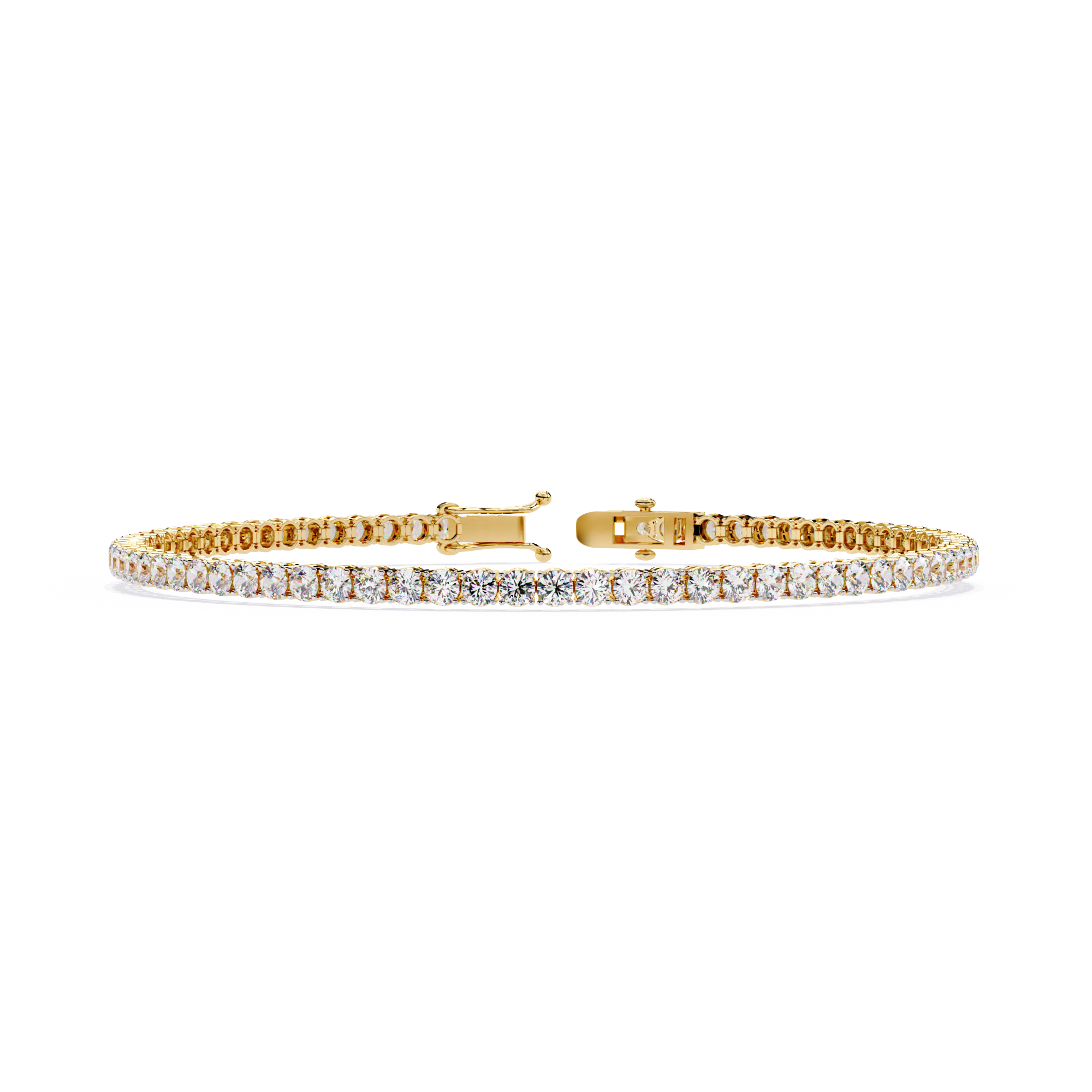 Fabulous  Bracelet With 18k Gold  Lab Grown Diamond.