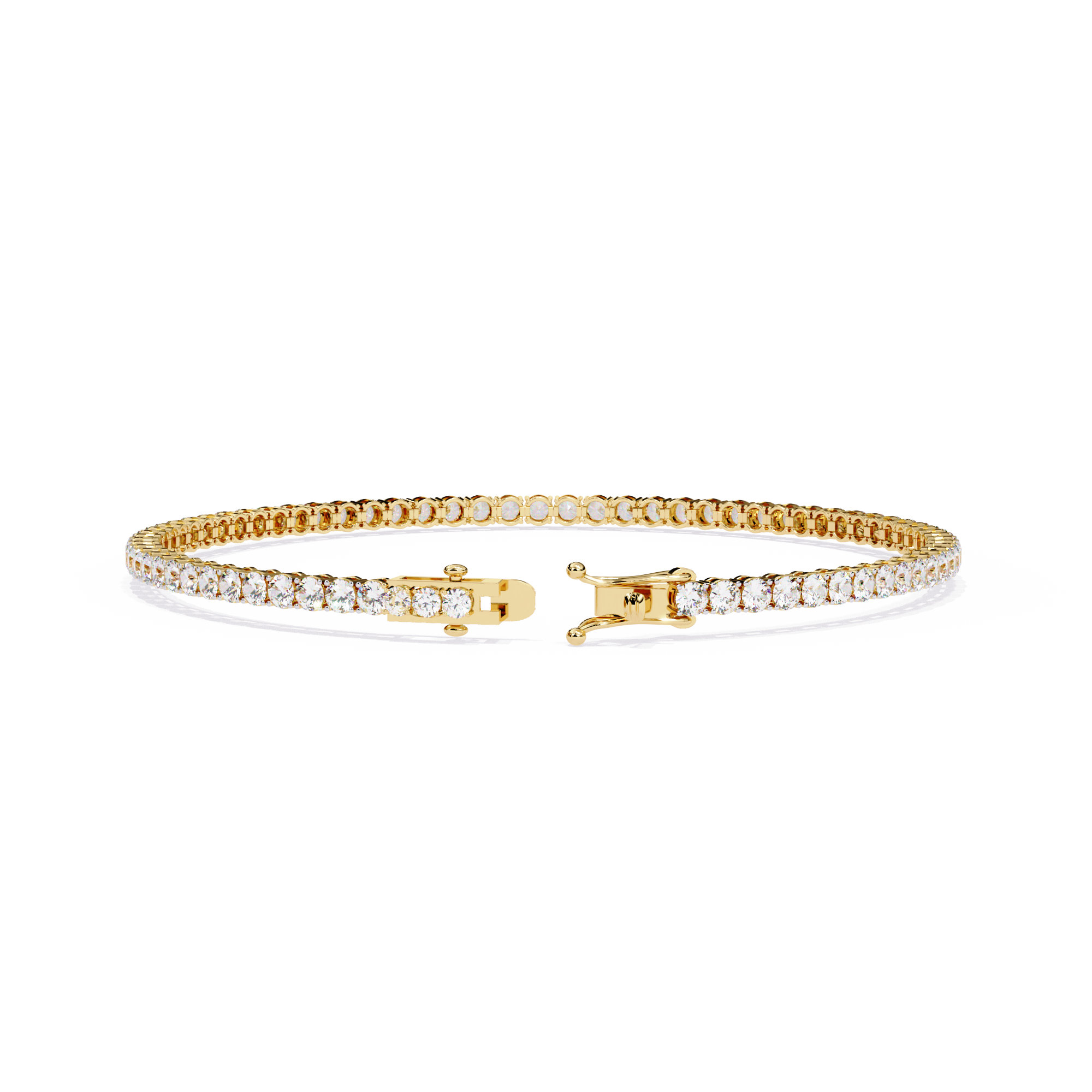 Fabulous  Bracelet With 18k Gold  Lab Grown Diamond.