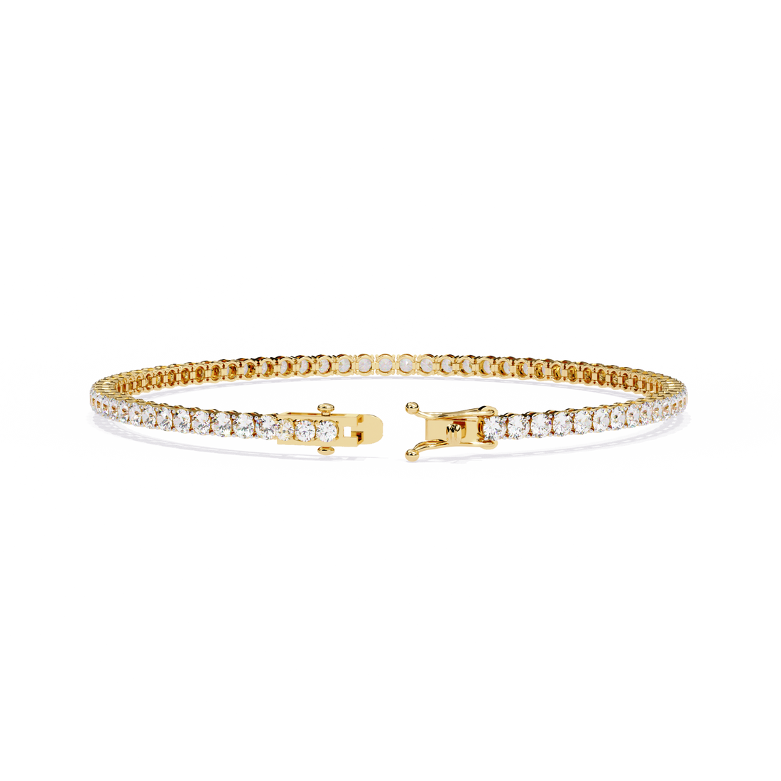 Fabulous  Bracelet With 18k Gold  Lab Grown Diamond.