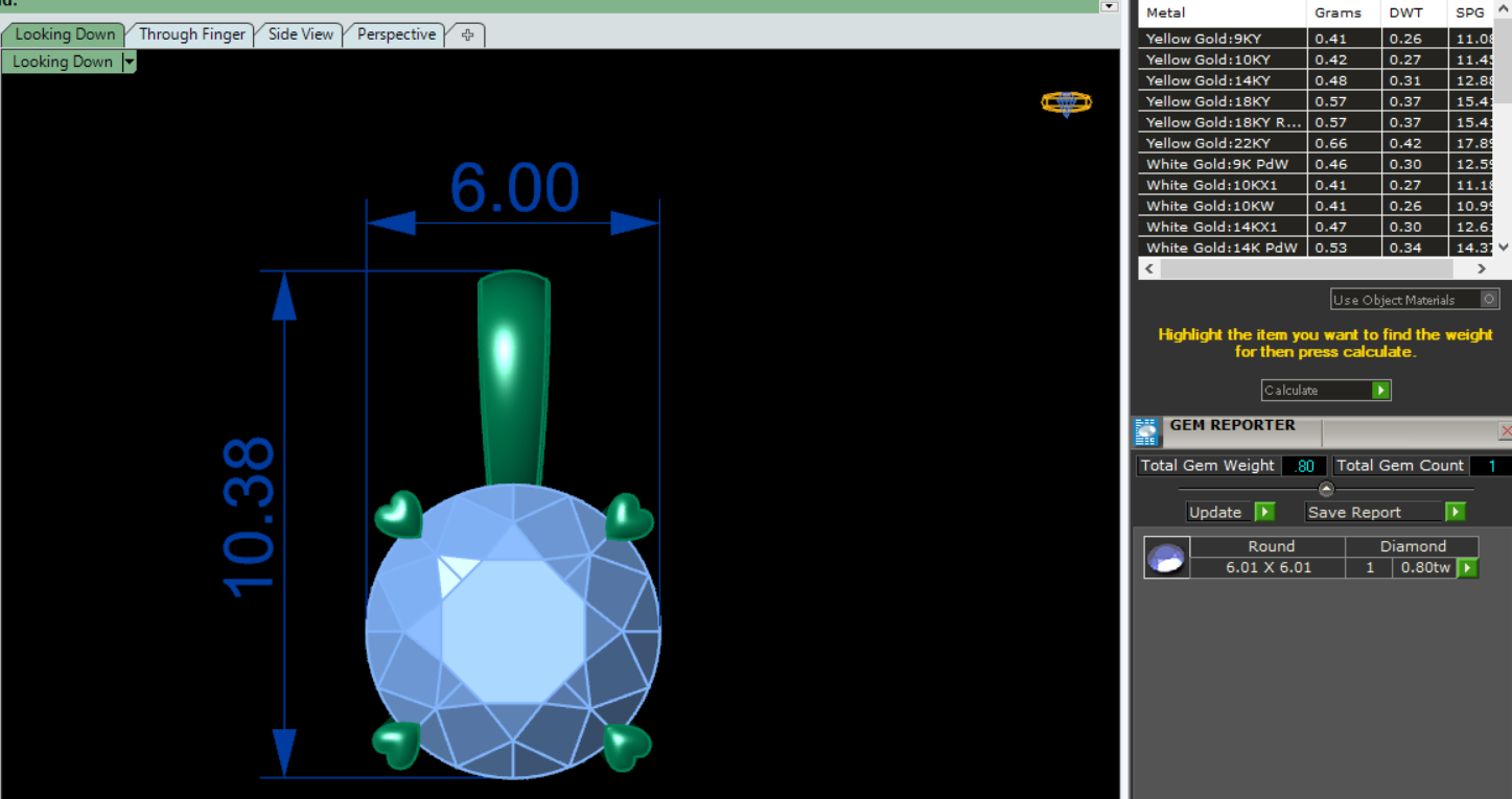18k Gold Beautiful Pendant With Fabulous Lab Grown Diamond