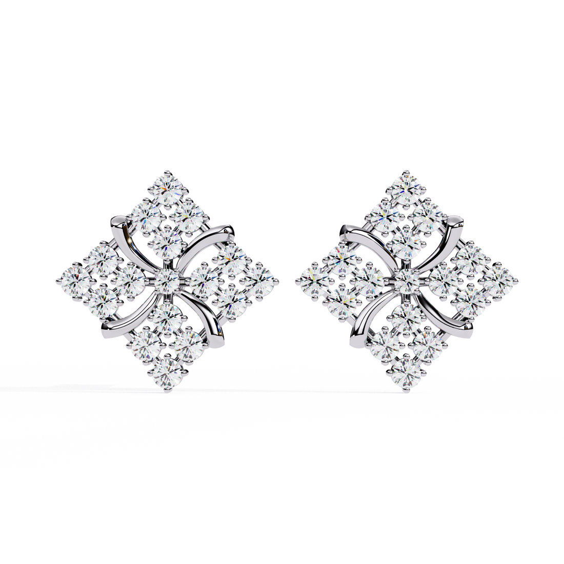 Unique 18K GOLD EARRING WITH LAB-GROWN DIAMOND.