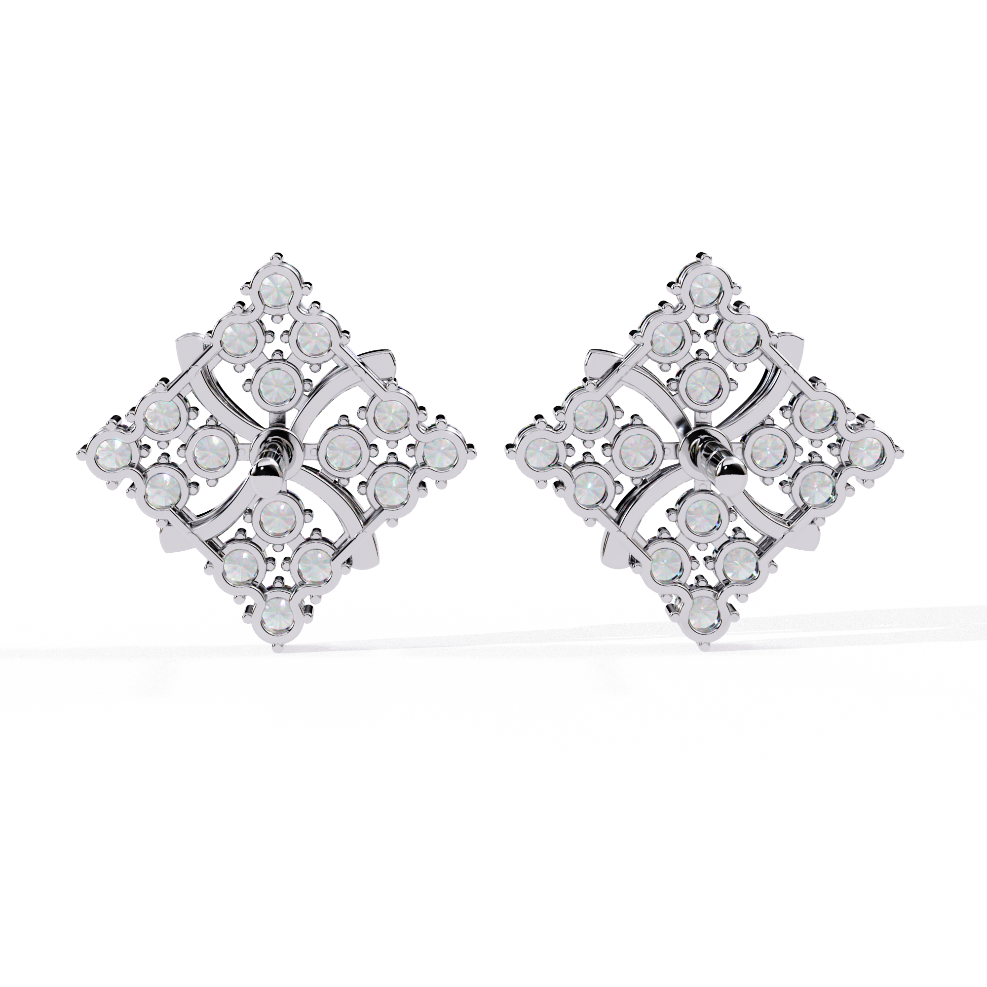 Unique 18K GOLD EARRING WITH LAB-GROWN DIAMOND.