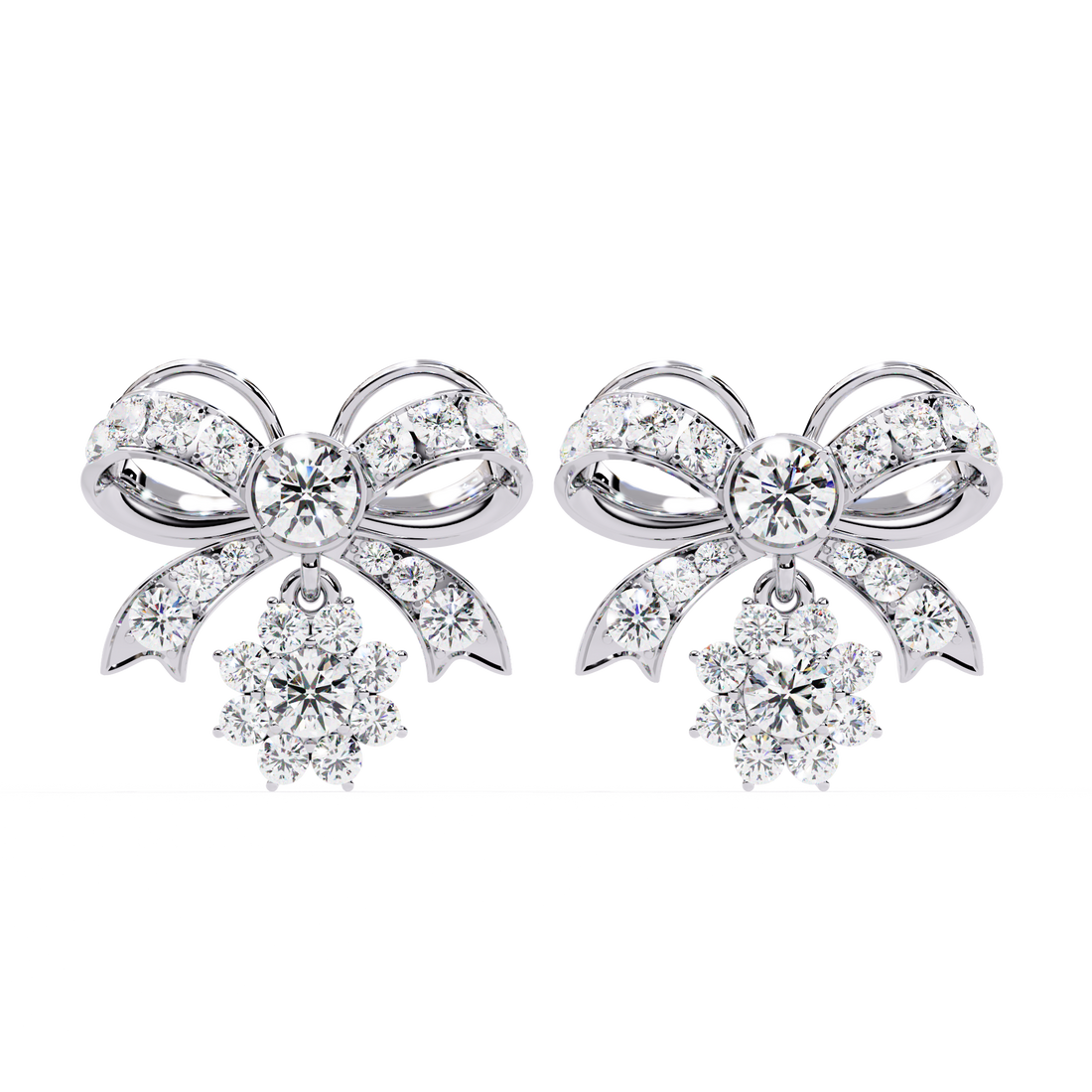 Unique 18K GOLD EARRING WITH LAB-GROWN DIAMOND.