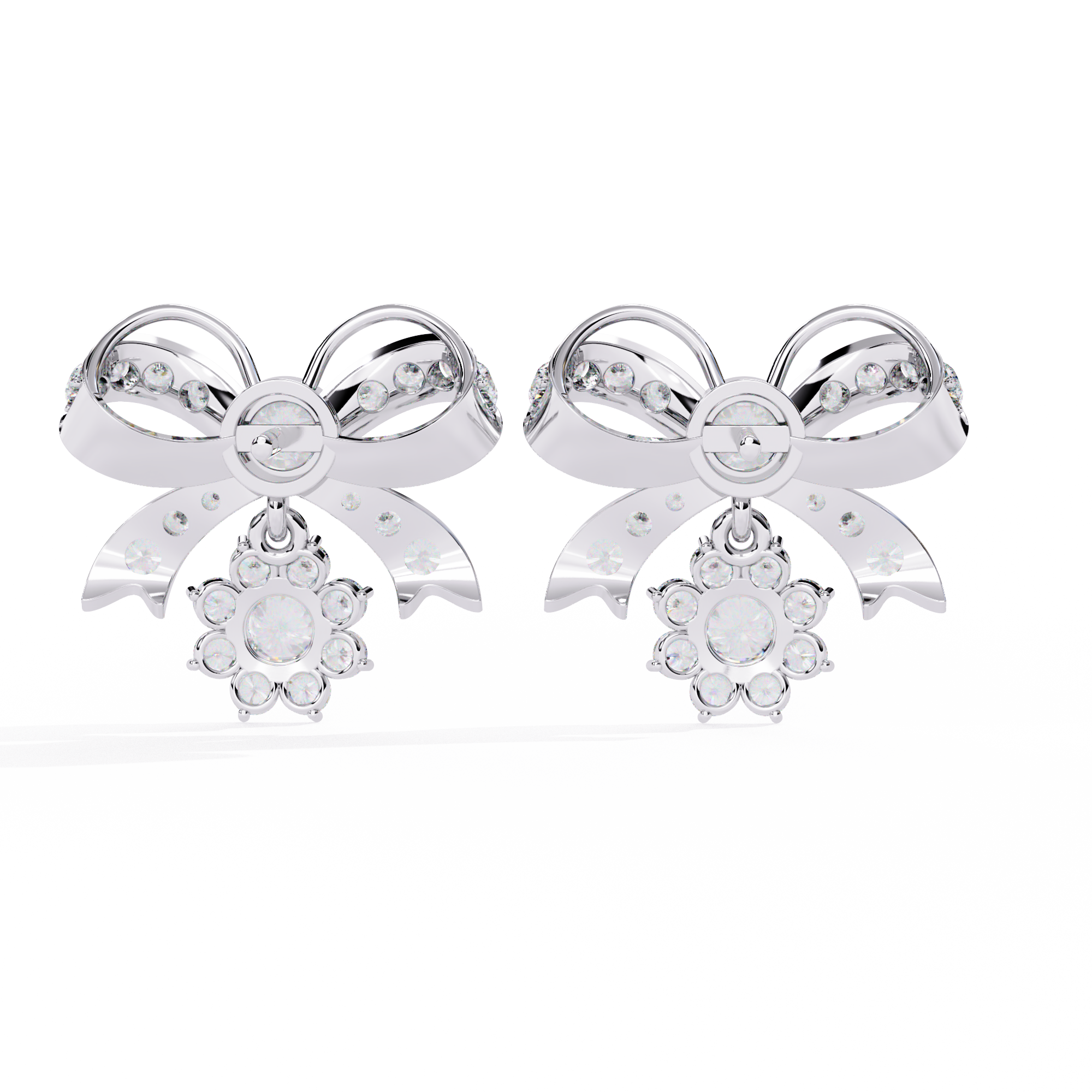 Unique 18K GOLD EARRING WITH LAB-GROWN DIAMOND.