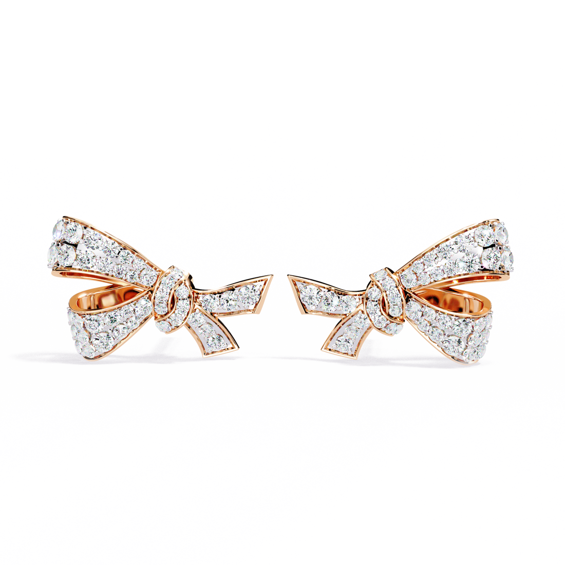 Unique 18K GOLD EARRING WITH LAB-GROWN DIAMOND.