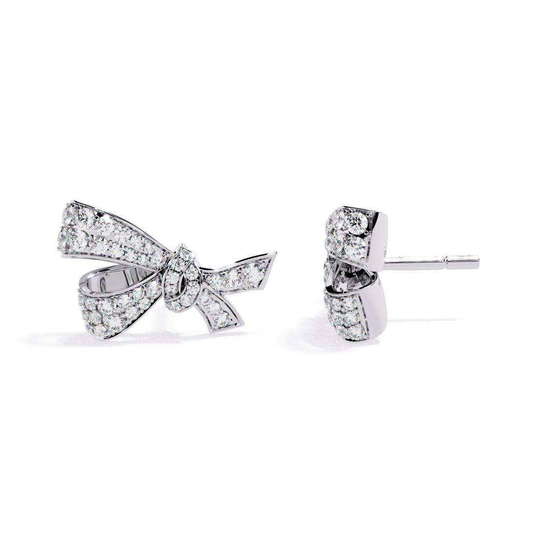 Unique 18K GOLD EARRING WITH LAB-GROWN DIAMOND.