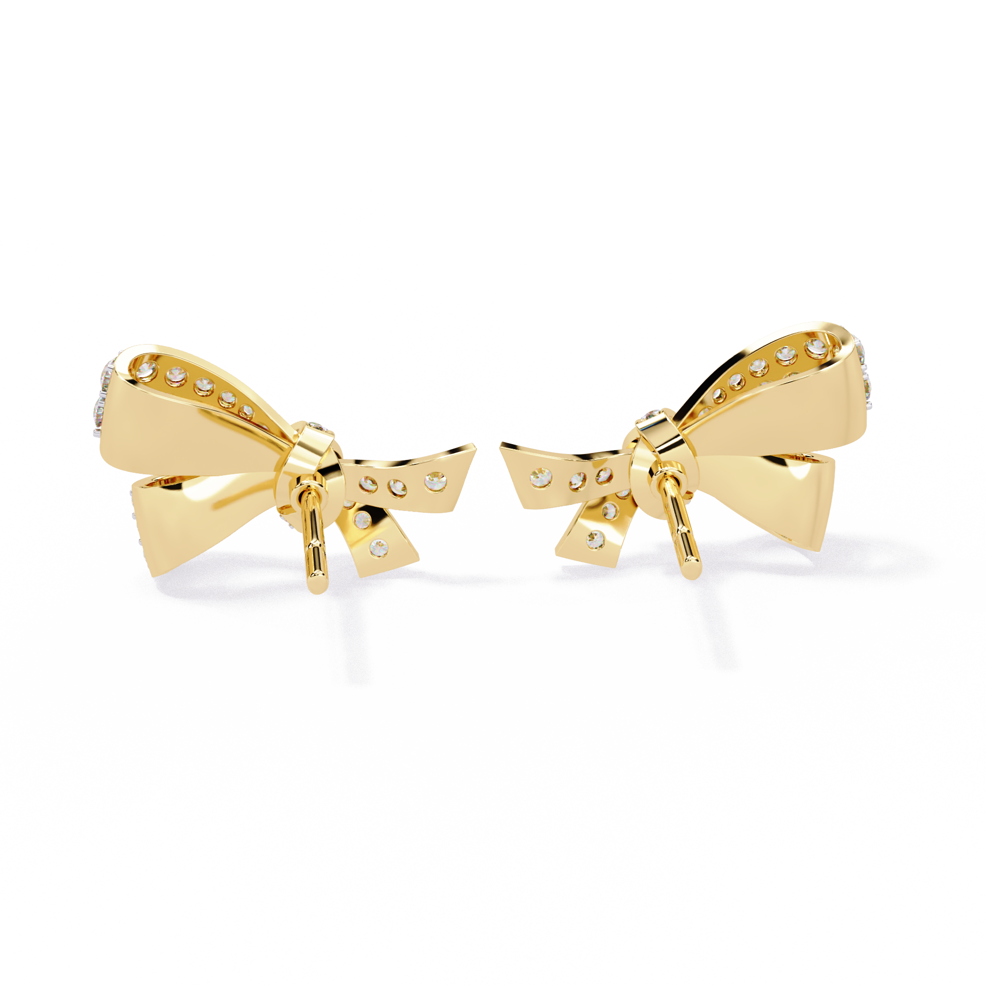 Unique 18K GOLD EARRING WITH LAB-GROWN DIAMOND.