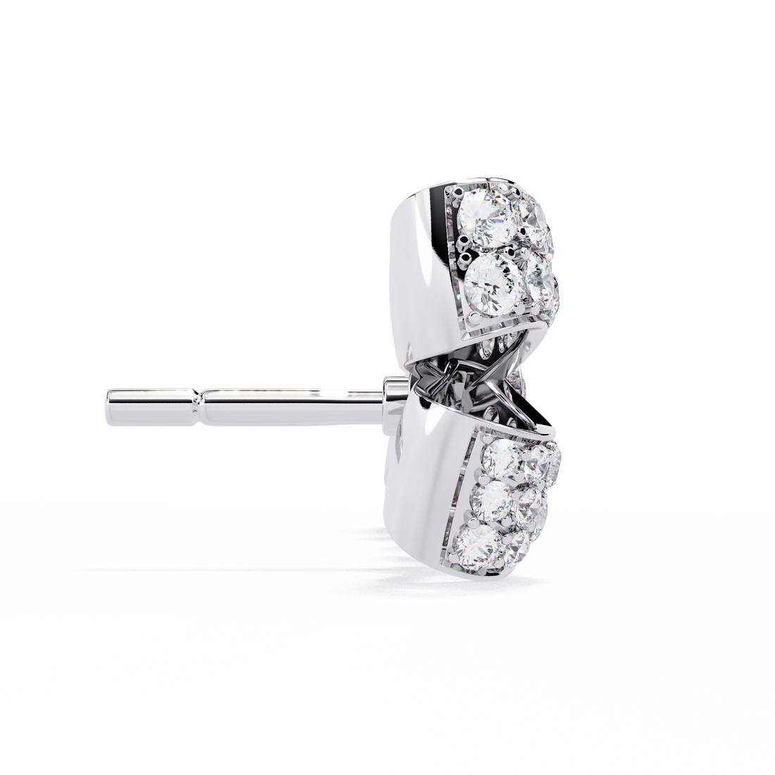 Unique 18K GOLD EARRING WITH LAB-GROWN DIAMOND.