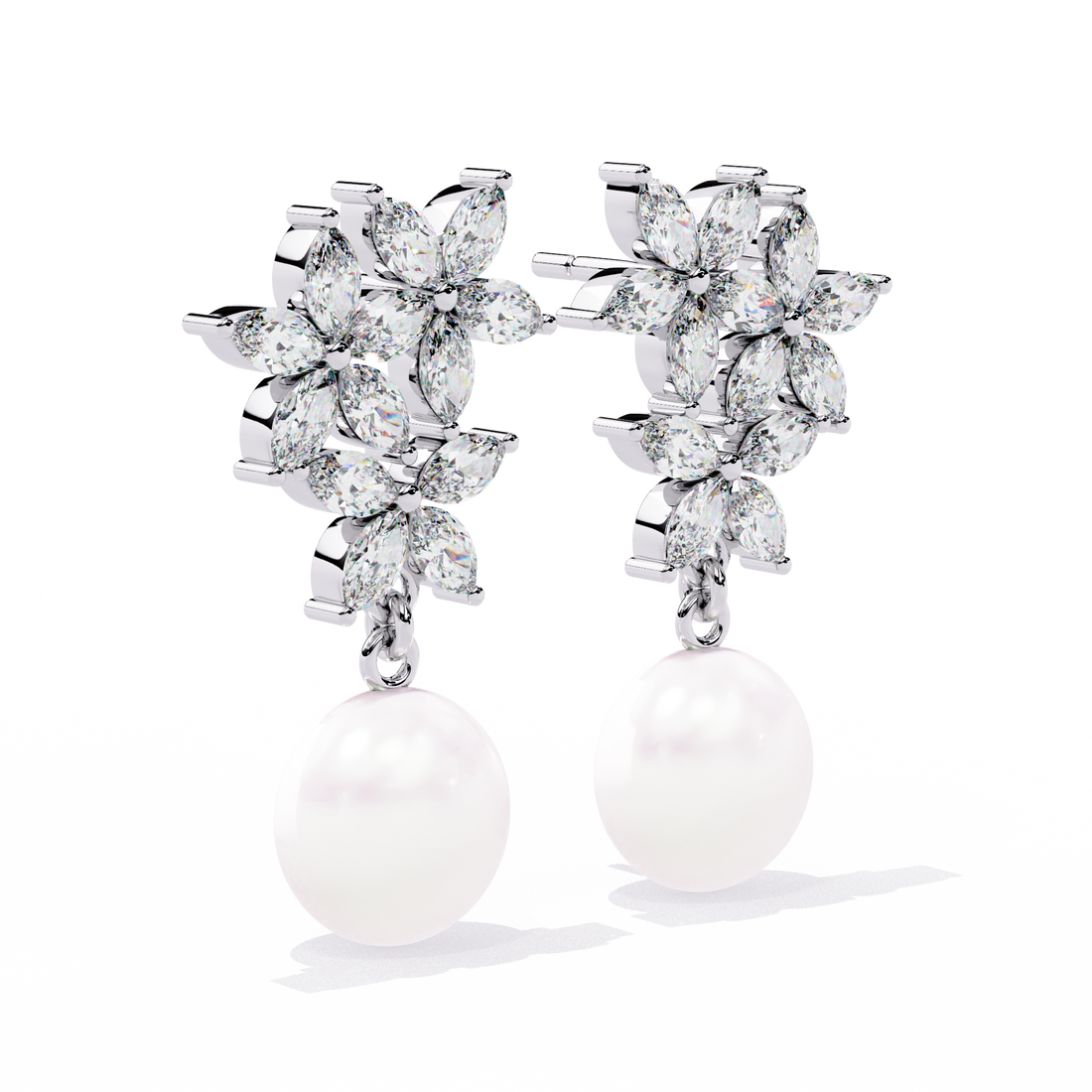 Unique 18K GOLD EARRING WITH LAB-GROWN DIAMOND.