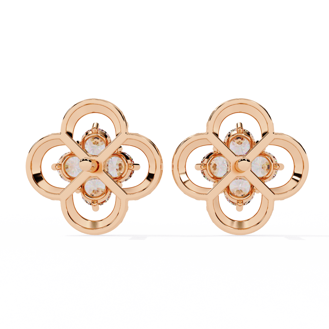 Unique 18K GOLD EARRING WITH LAB-GROWN DIAMOND.