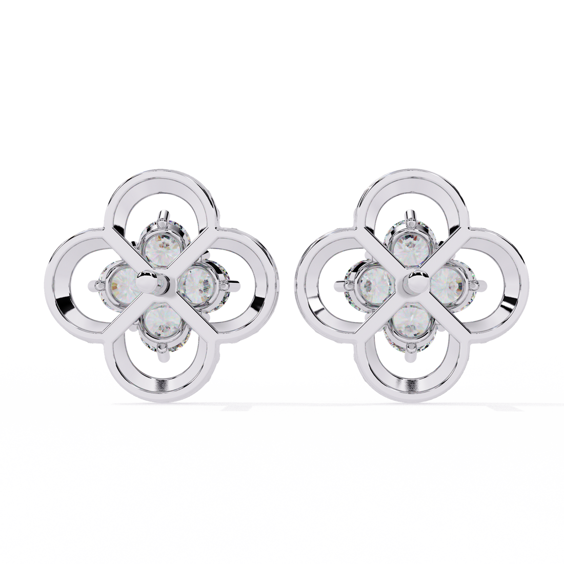 Unique 18K GOLD EARRING WITH LAB-GROWN DIAMOND.