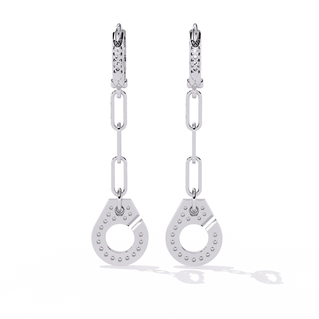Unique 18K GOLD EARRING WITH LAB-GROWN DIAMOND.