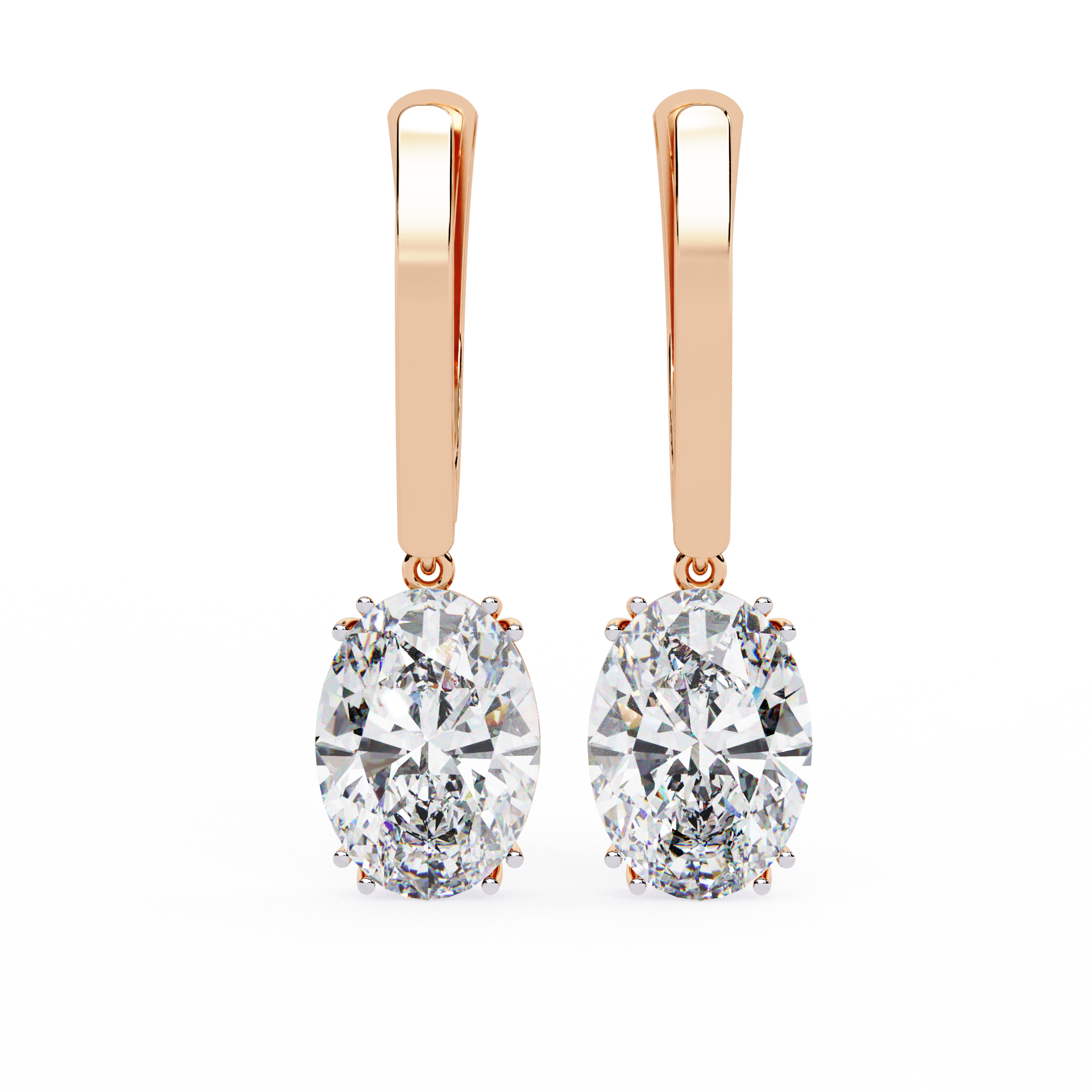 Brilliant 18K GOLD EARRING WITH LAB-GROWN DIAMOND.