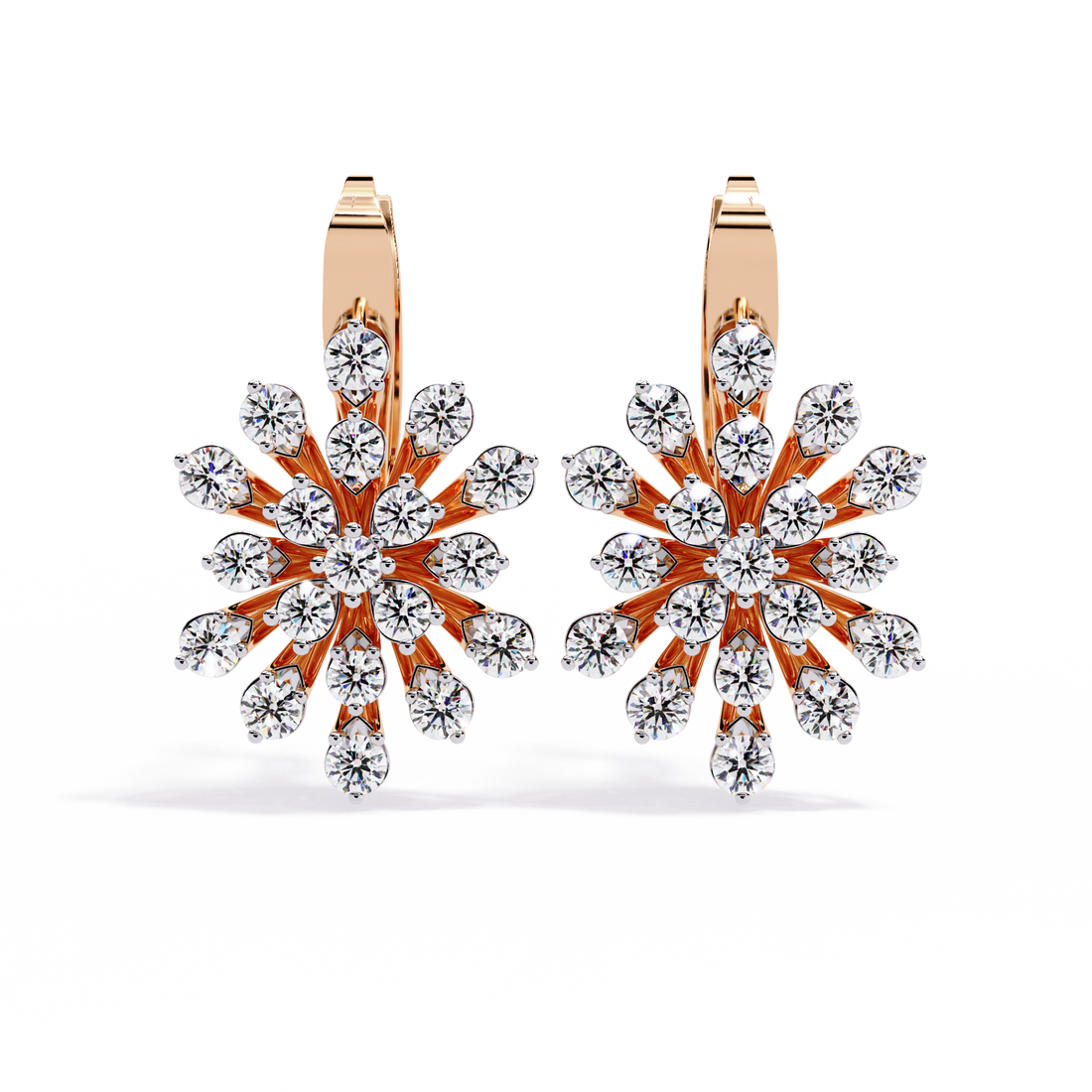 Brilliant 18K GOLD EARRING WITH LAB-GROWN DIAMOND.