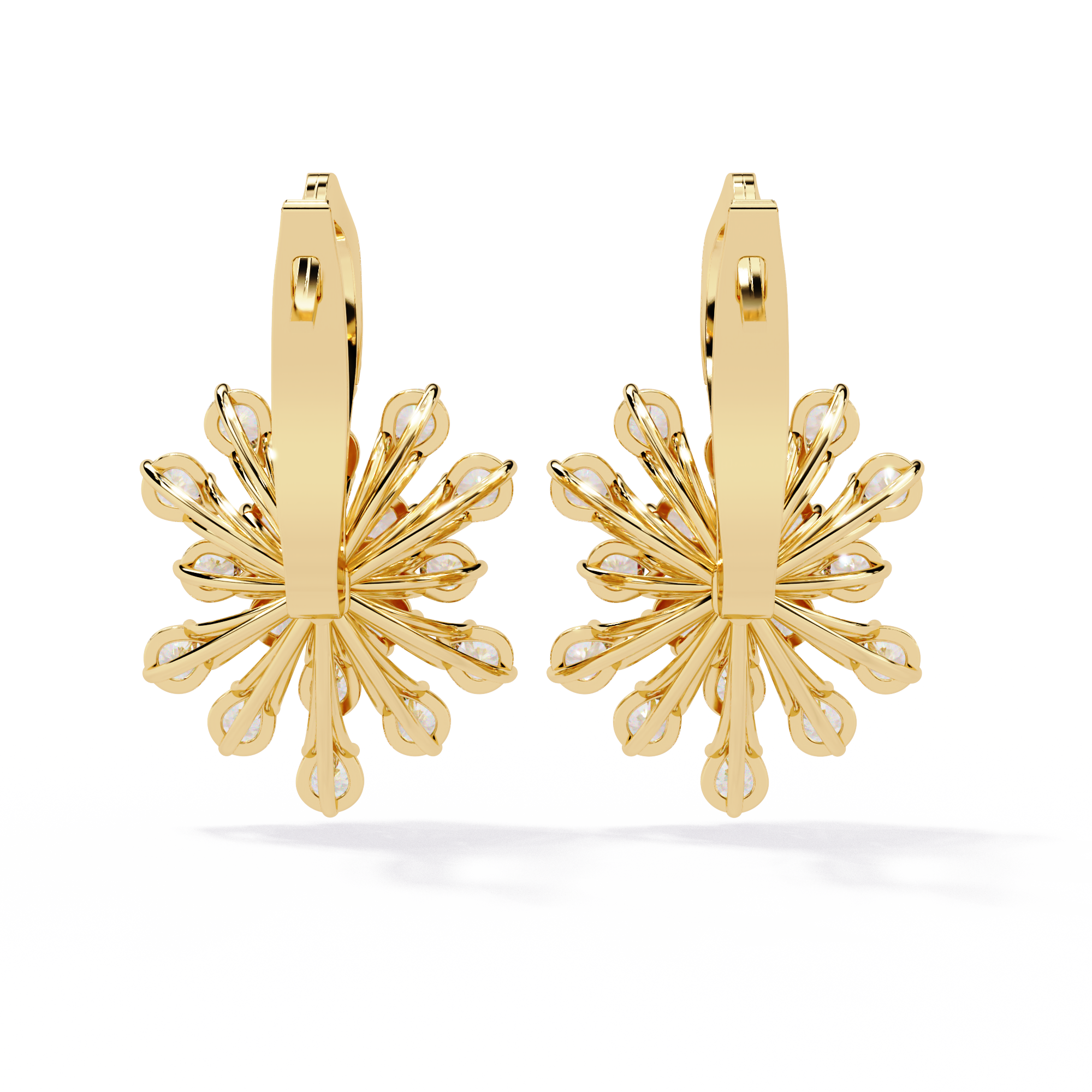 Brilliant 18K GOLD EARRING WITH LAB-GROWN DIAMOND.