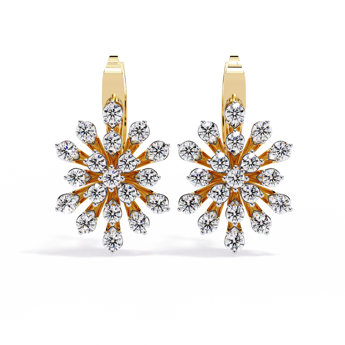 Brilliant 18K GOLD EARRING WITH LAB-GROWN DIAMOND.