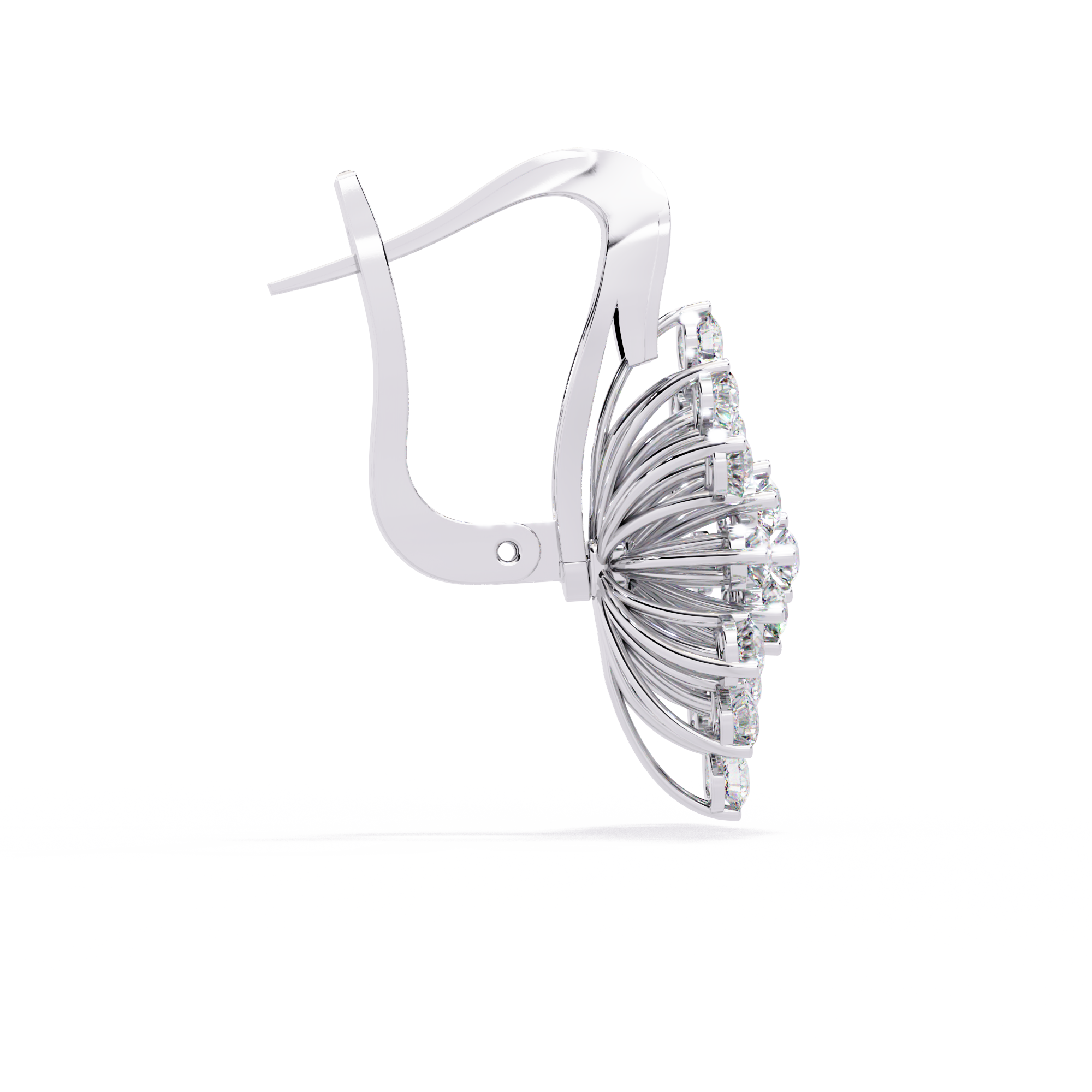 Brilliant 18K GOLD EARRING WITH LAB-GROWN DIAMOND.