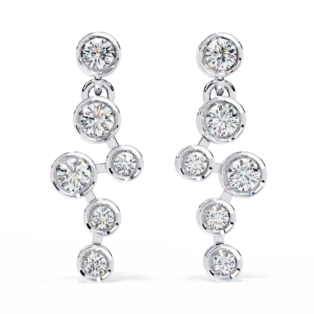 Brilliant 18K GOLD EARRING WITH LAB-GROWN DIAMOND.