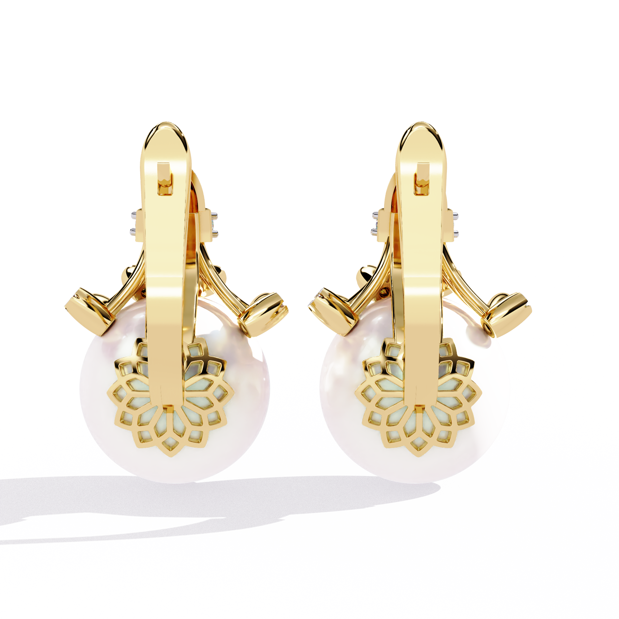 Brilliant 18K GOLD EARRING WITH LAB-GROWN DIAMOND.