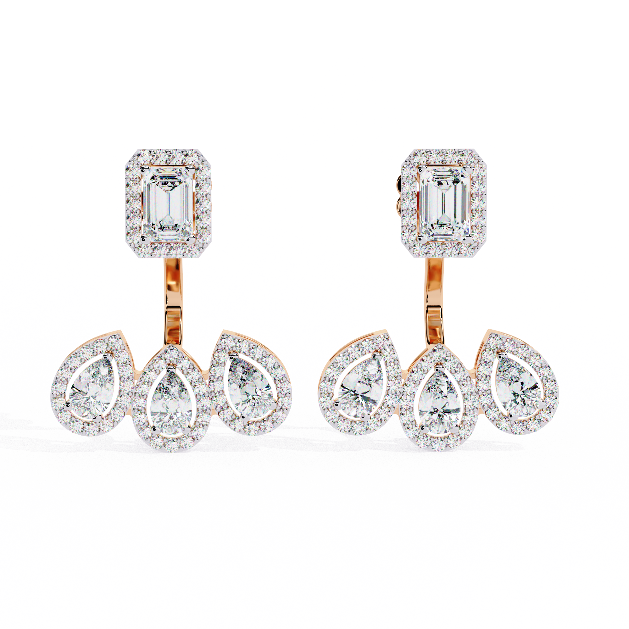 Brilliant 18K GOLD EARRING WITH LAB-GROWN DIAMOND.