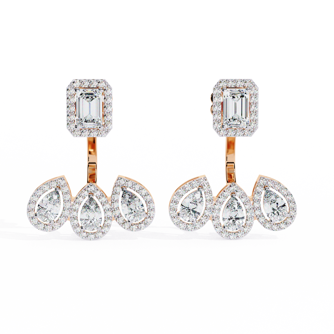 Brilliant 18K GOLD EARRING WITH LAB-GROWN DIAMOND.