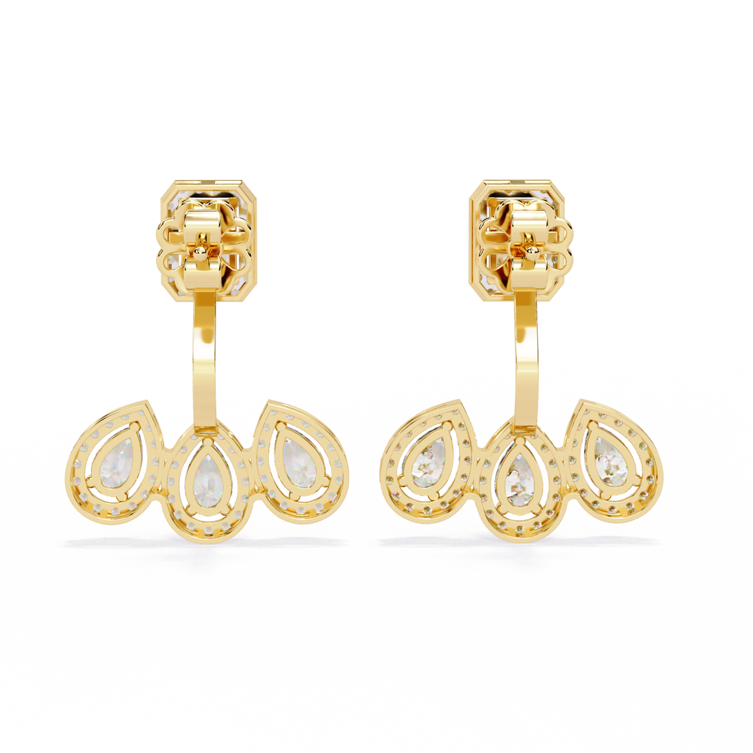 Brilliant 18K GOLD EARRING WITH LAB-GROWN DIAMOND.