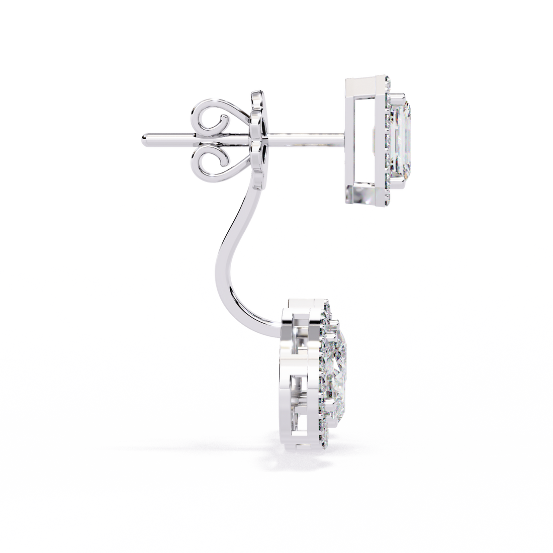 Brilliant 18K GOLD EARRING WITH LAB-GROWN DIAMOND.
