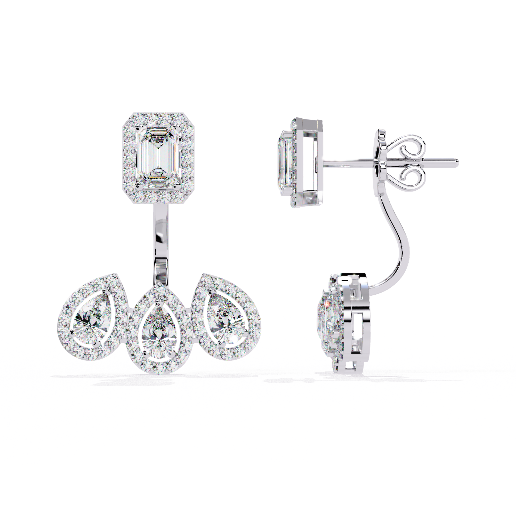 Brilliant 18K GOLD EARRING WITH LAB-GROWN DIAMOND.